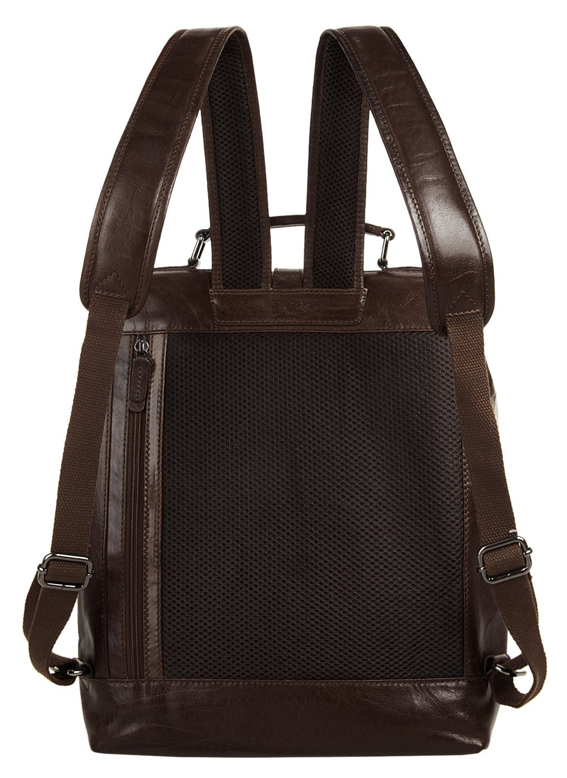 X-Zone Laptoprugzak echt leder (1)