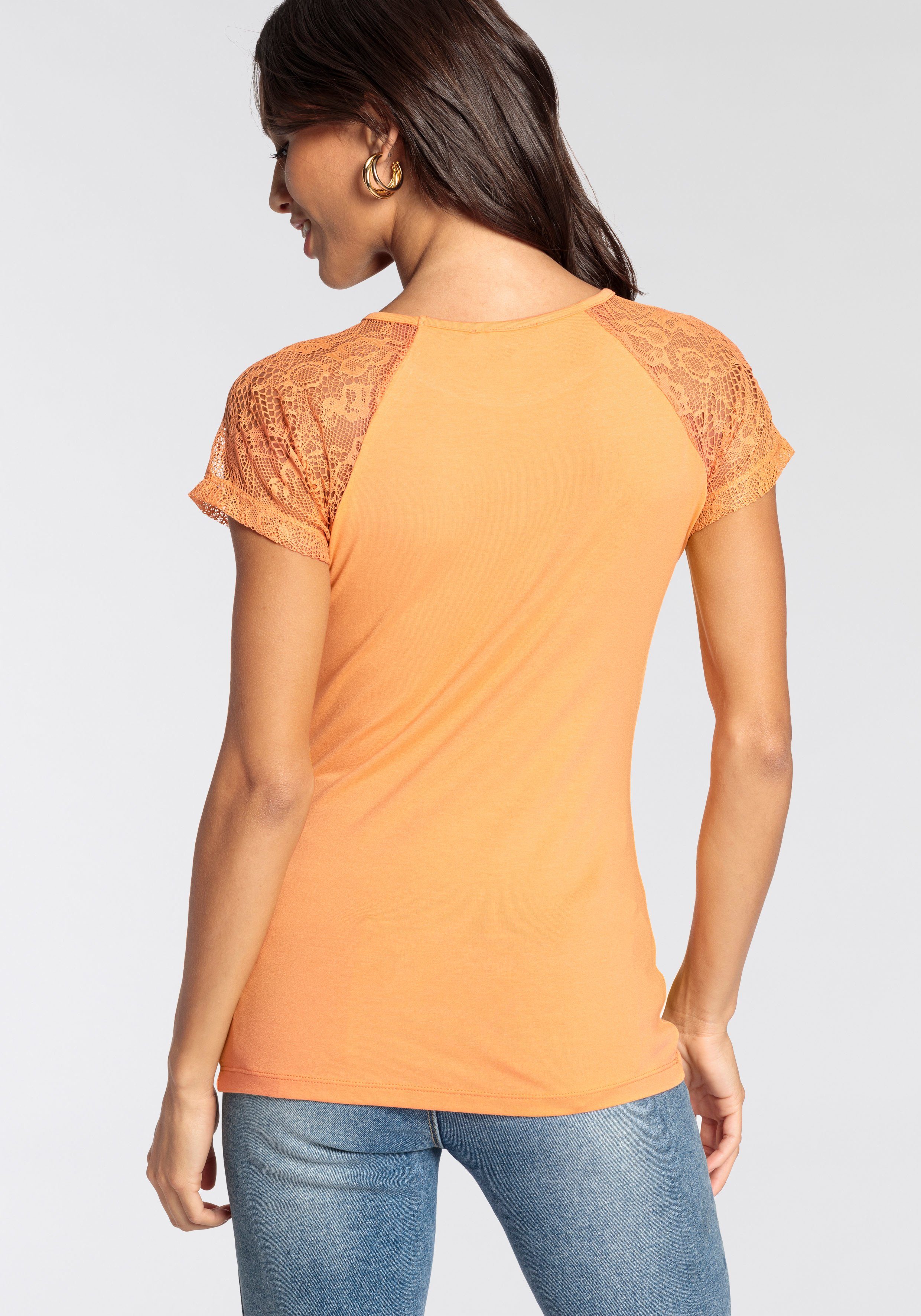 Melrose T-shirt met elegante kantdetails nieuwe collectie