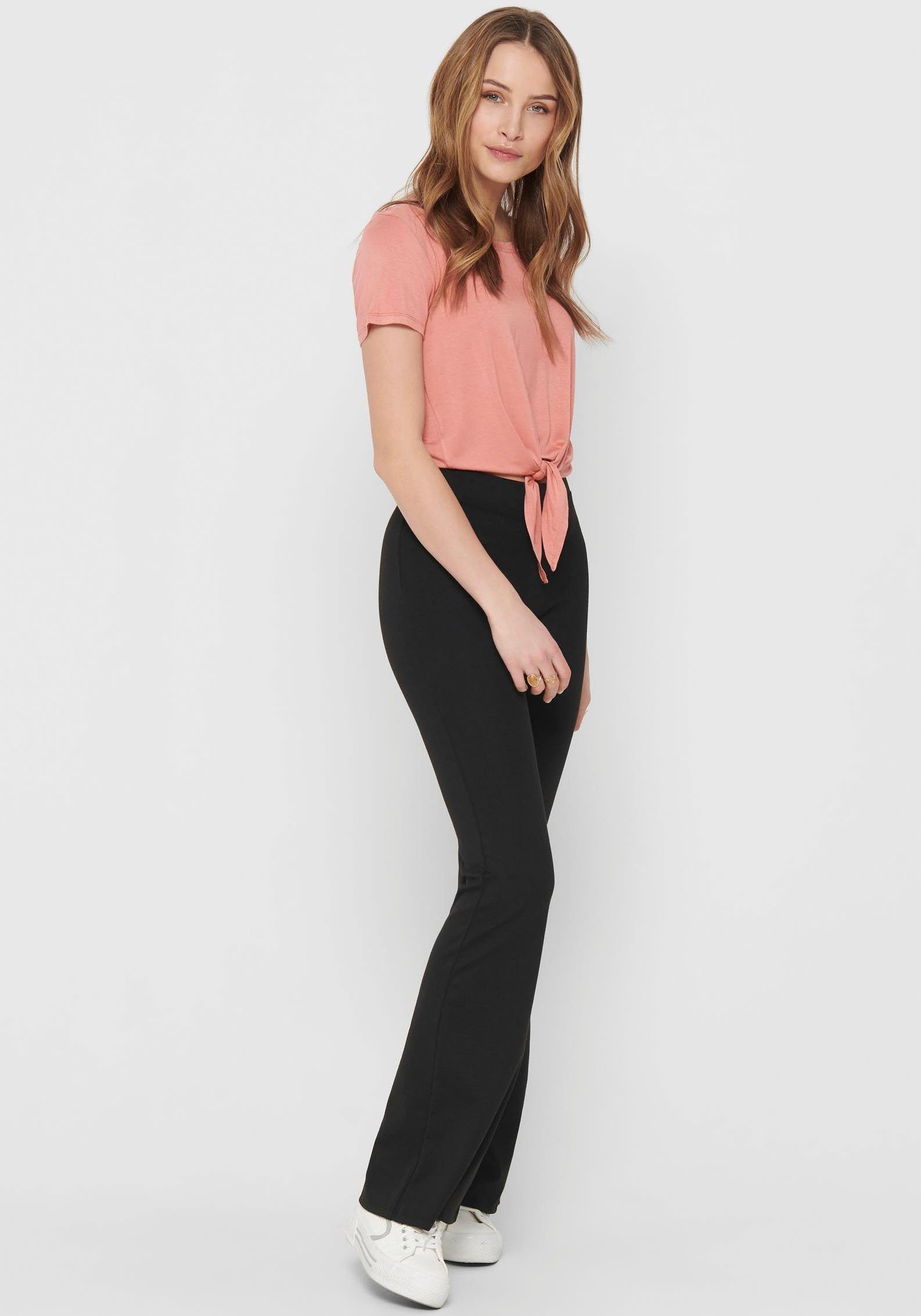 Only Jerseybroek ONLFEVER STRETCH FLAIRED PANTS JRS