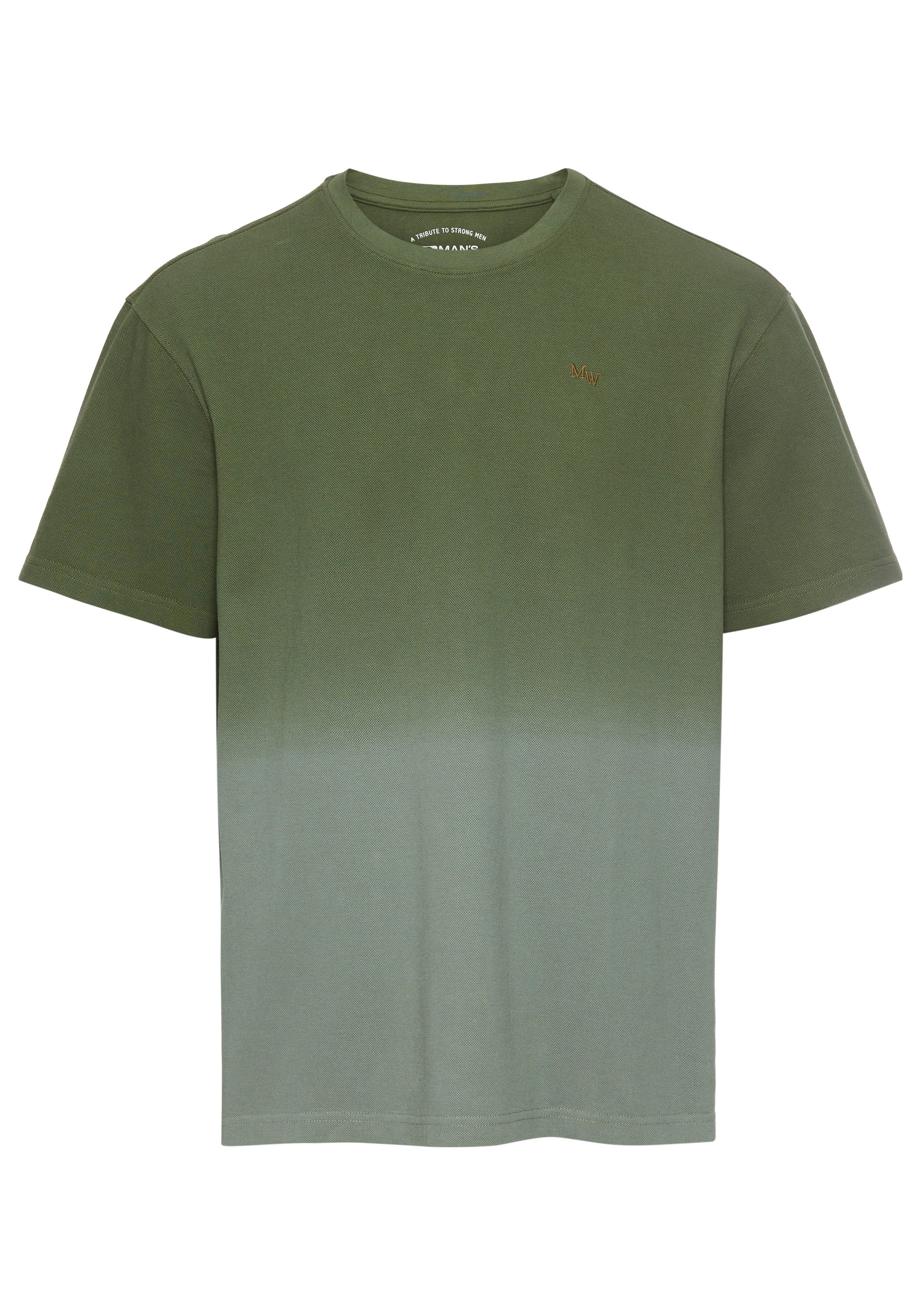 Man's World T-shirt Korte mouw, regular fit, effen, ronde hals