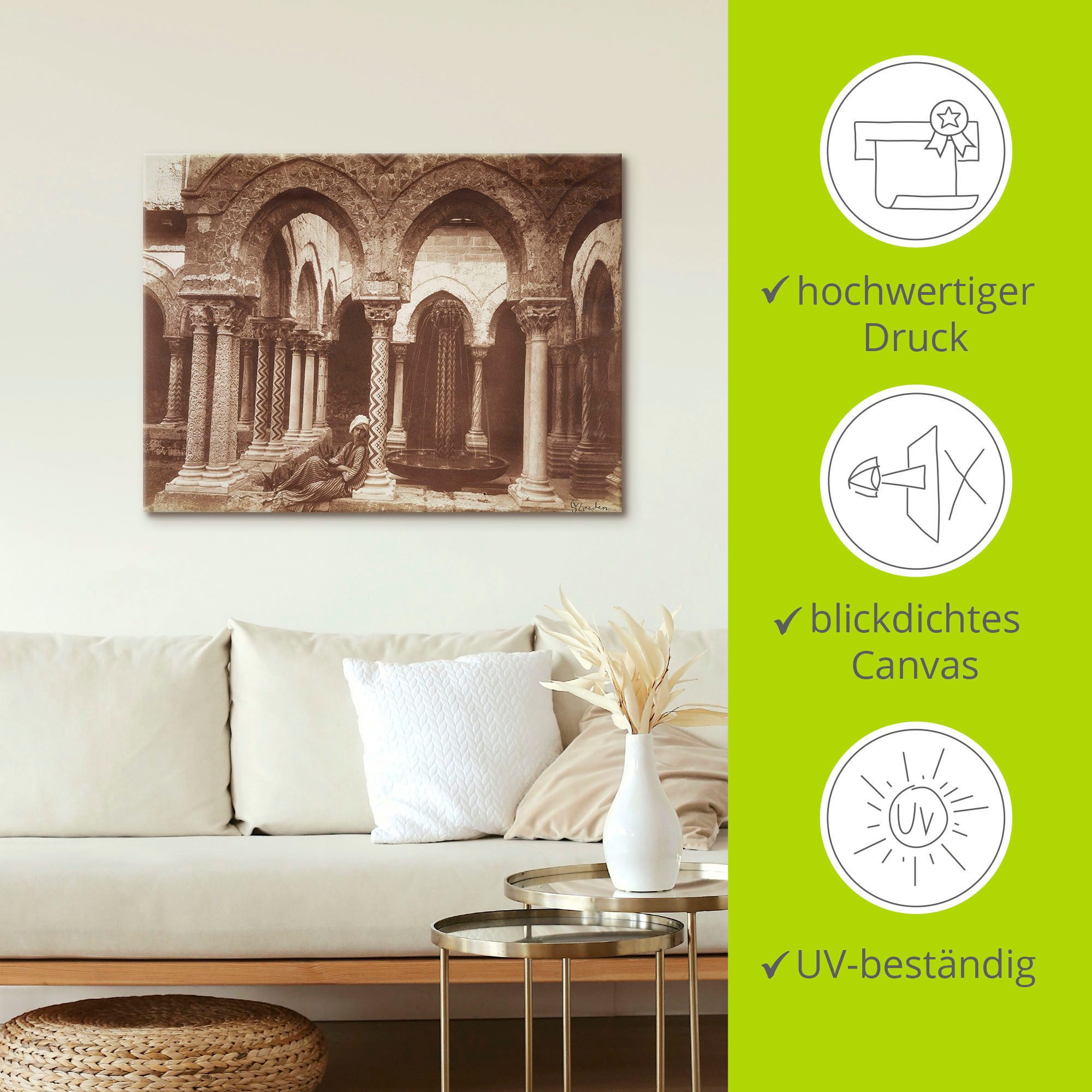 Artland Artprint Jongeling in Arabische dracht als artprint op linnen, poster, muursticker in verschillende maten