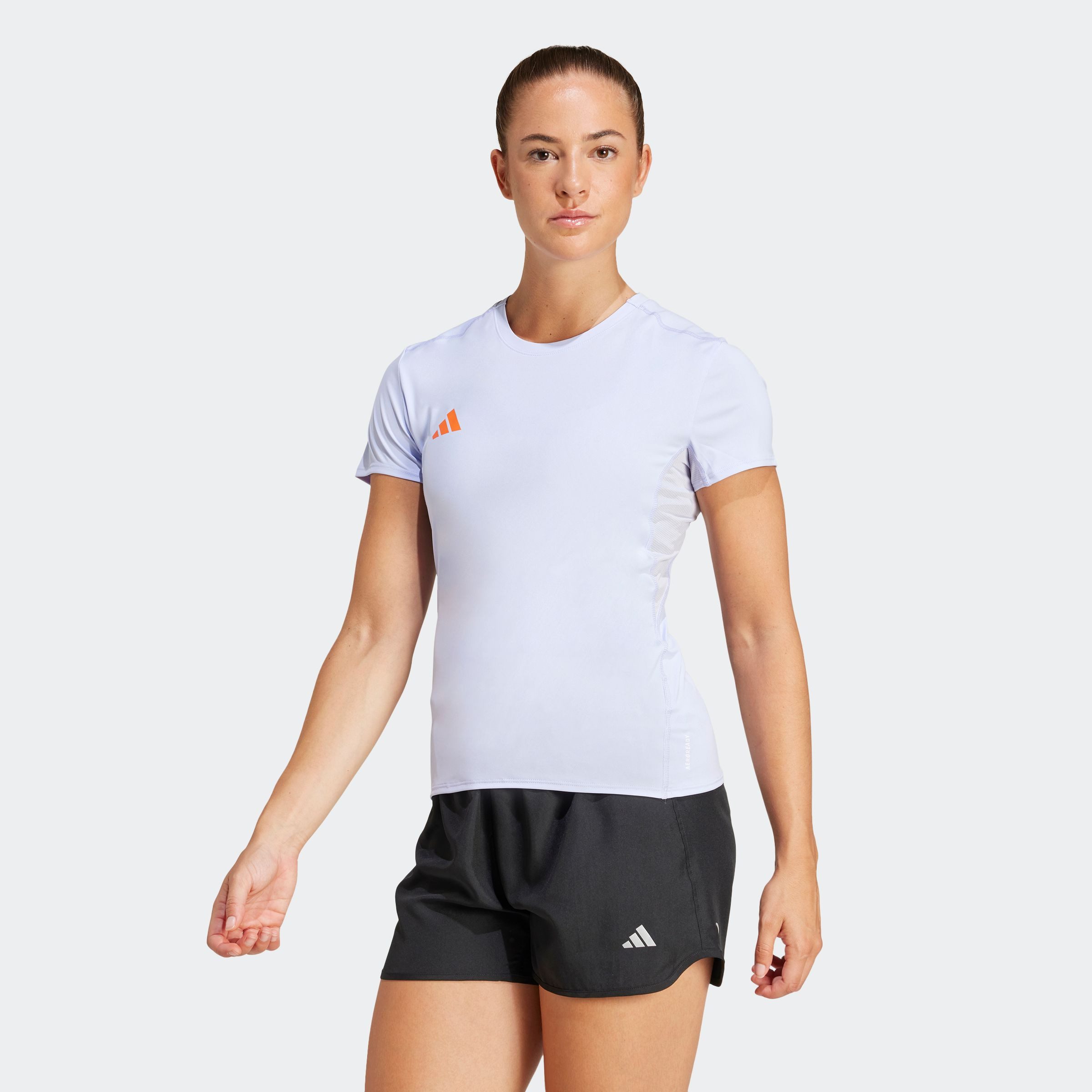 adidas Performance Runningshirt ADIZERO E TEE dames sportshirts maat XL paars