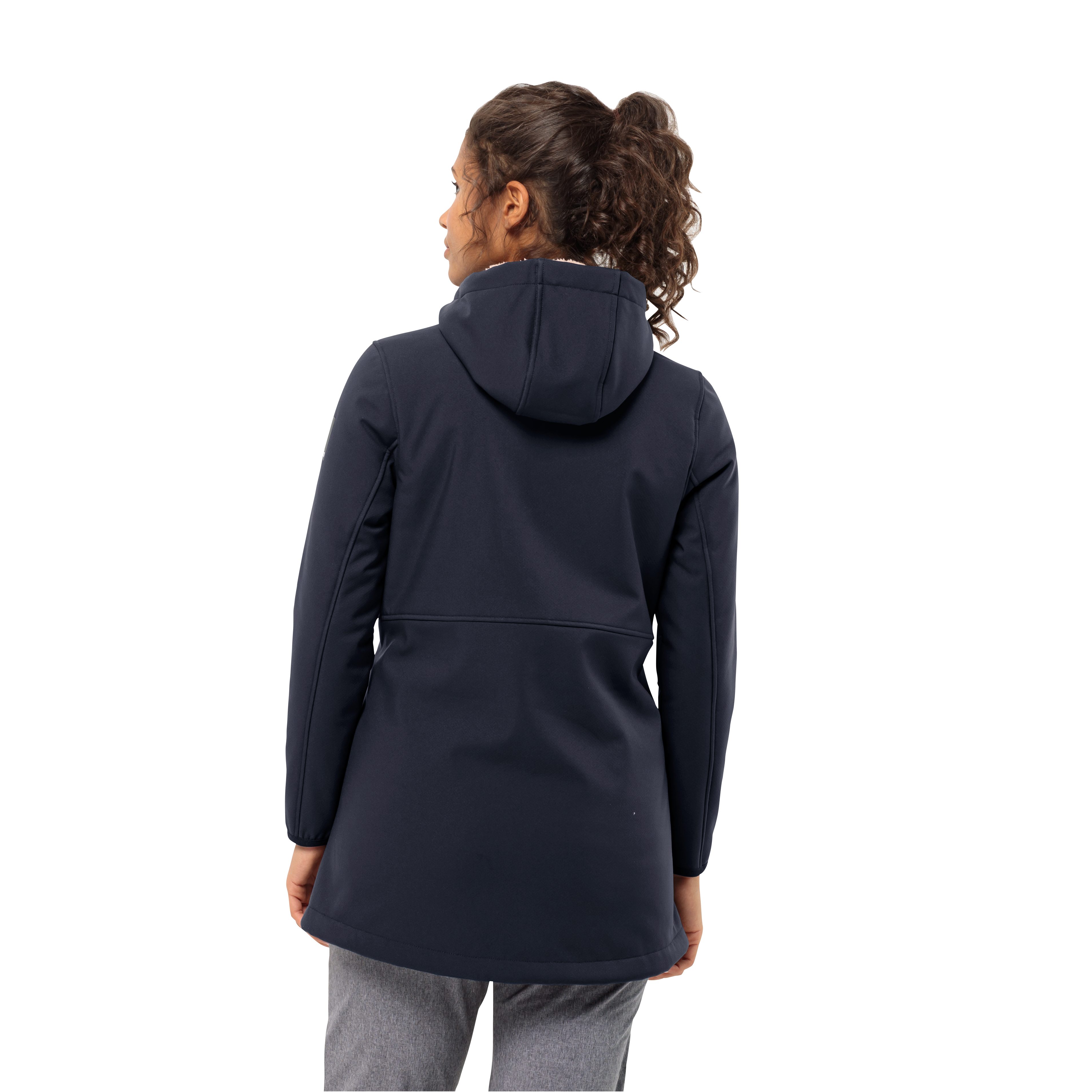 Jack Wolfskin Softshell-jas WINDLAND COAT W met een capuchon