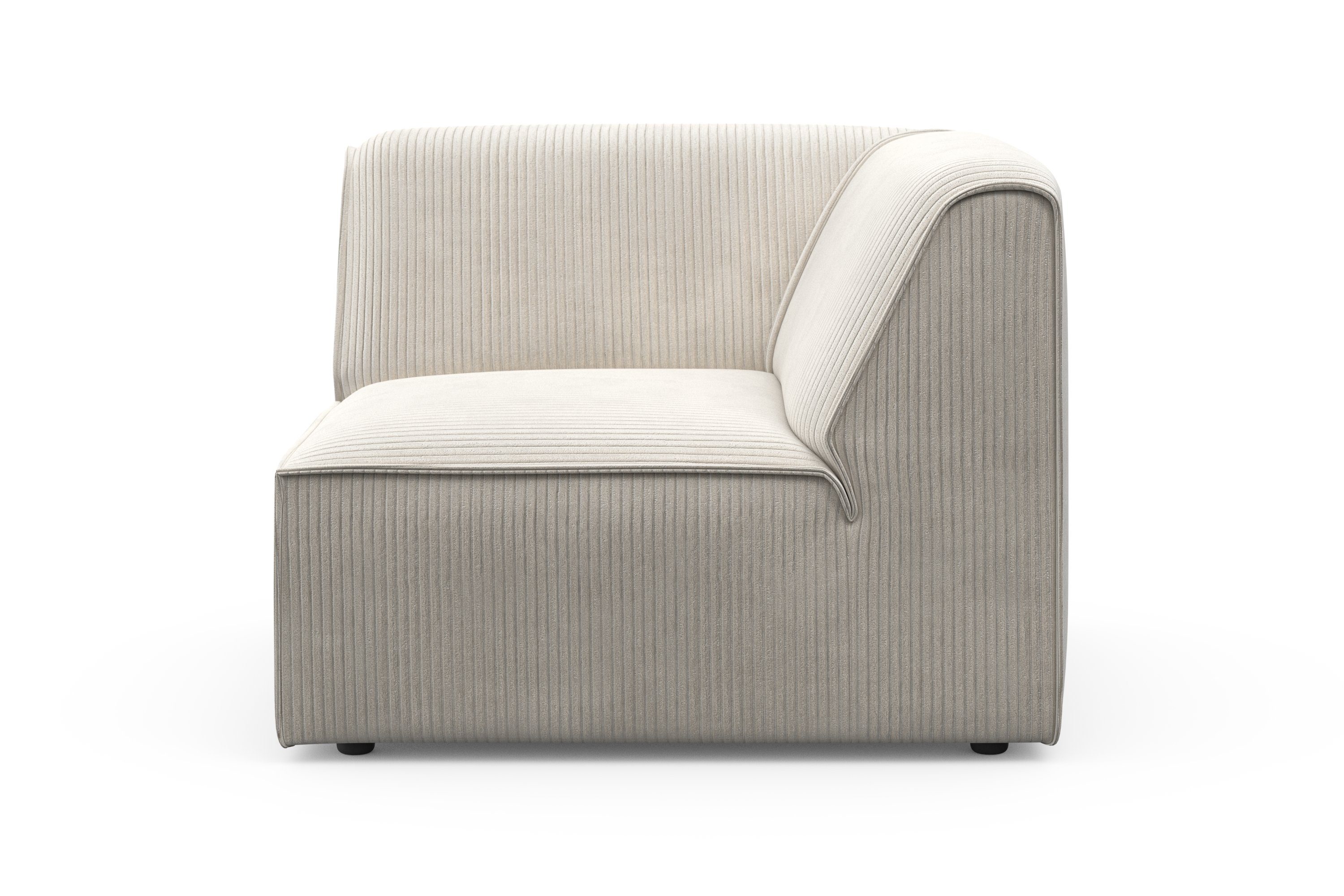 RAUM.ID Bank-hoekelement Merid, sofa-element, afmetingen B/D/H: 97/97/46 cm als module of apart te gebruiken, voor individuele samenstelling beige,