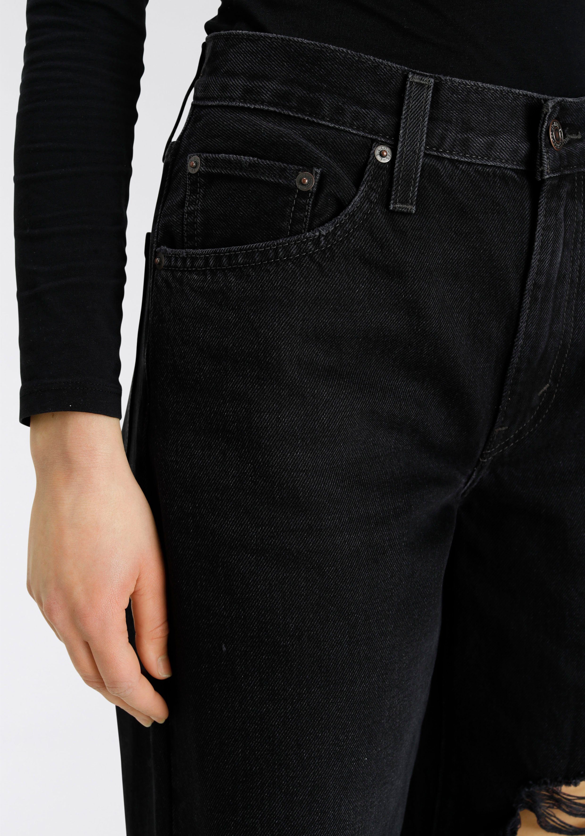 Levi's® Wijde jeans BAGGY DAD in baggy stijl met destroyed effecten
