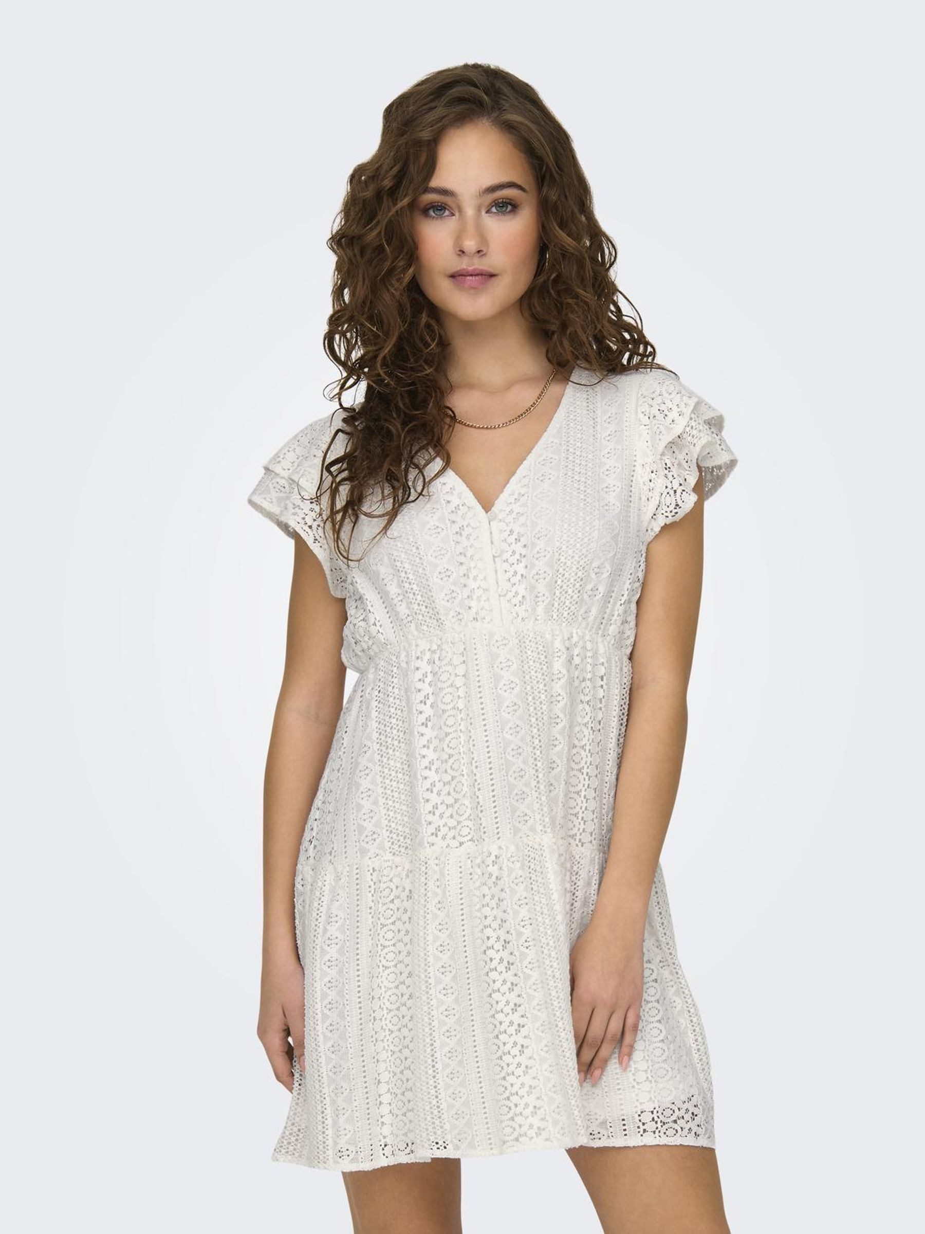 Only Mini-jurk ONLHELENA LACE CAPSL DRESS WVN NOOS