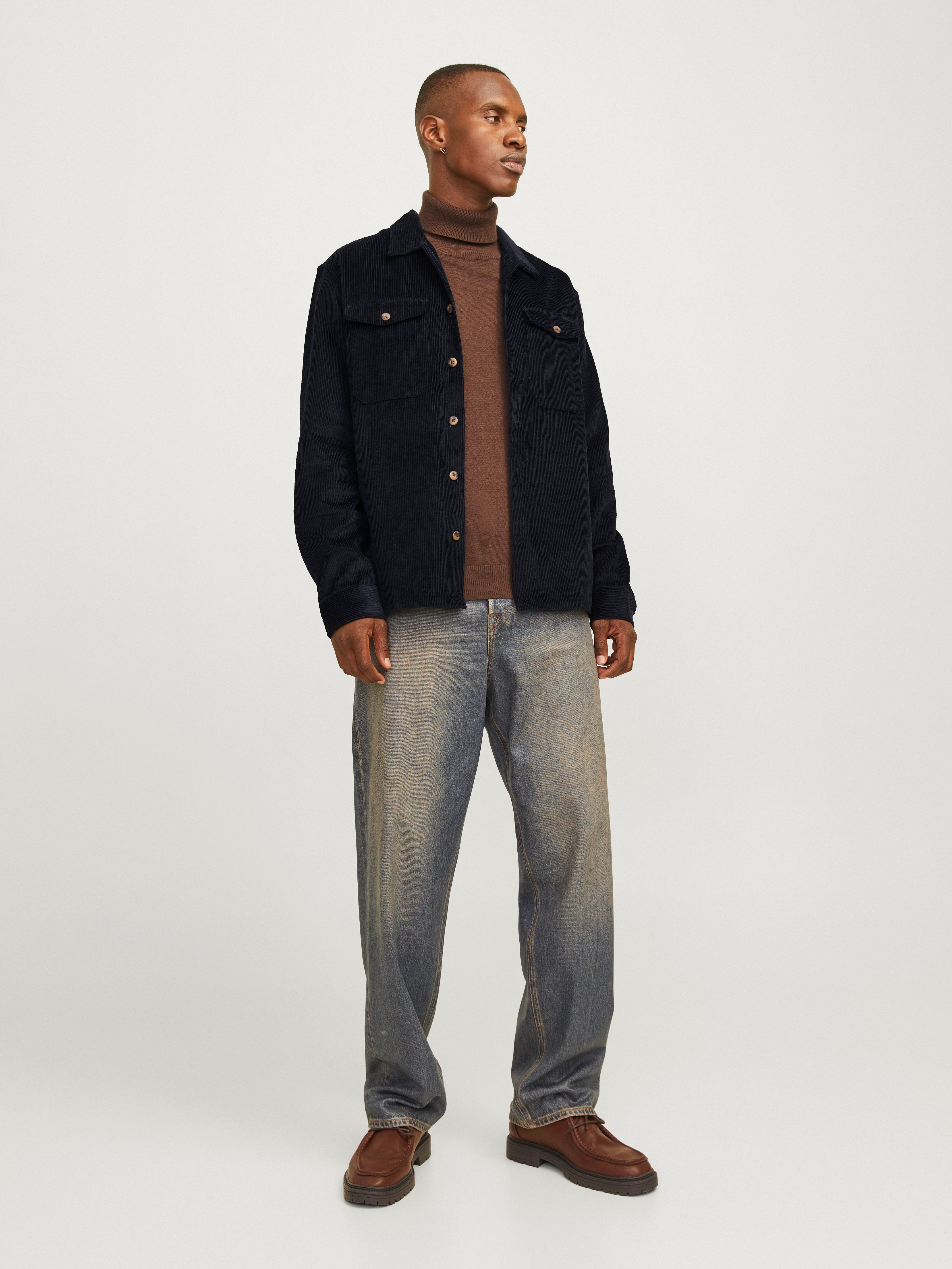 Jack & Jones Overhemd met lange mouwen JJEEDDIE CORDUROY OVERSHIRT LS SN