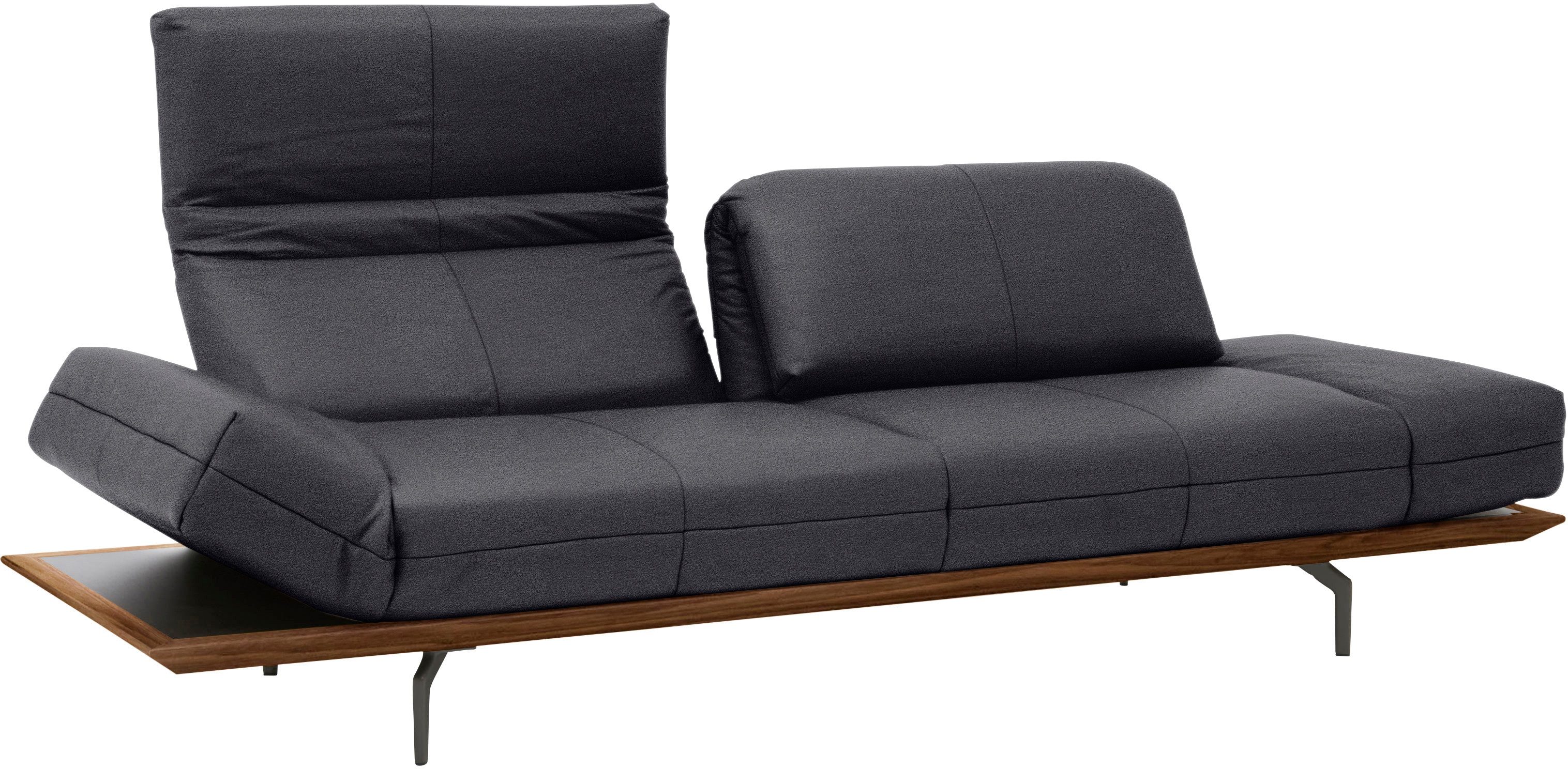 Creation BY ROLF BENZ 3-zitsbank CR.420, design bank, loungesofa in 2 kwaliteiten, houten frame in eiken natuur of noten, breedte 232 cm