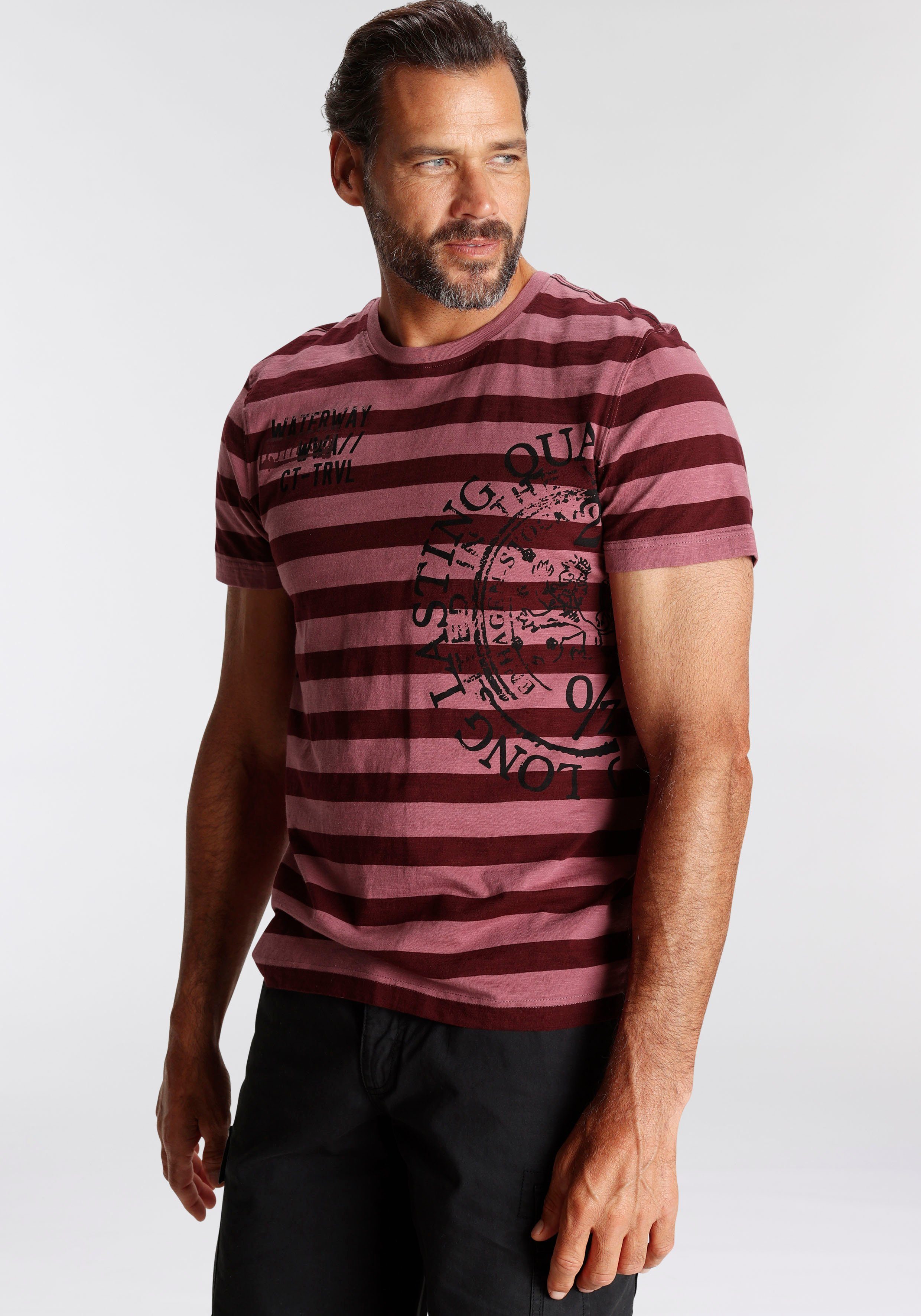 Man's World T-shirt met borstprint