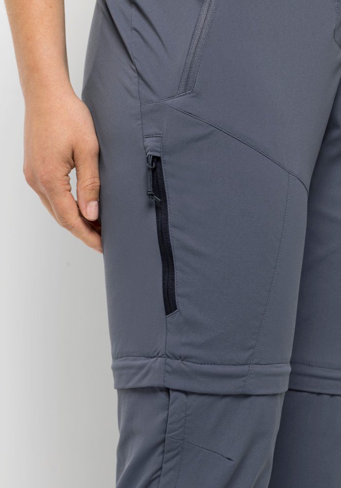 Jack Wolfskin Afritsbroek GLASTAL ZIP AWAY PANTS W