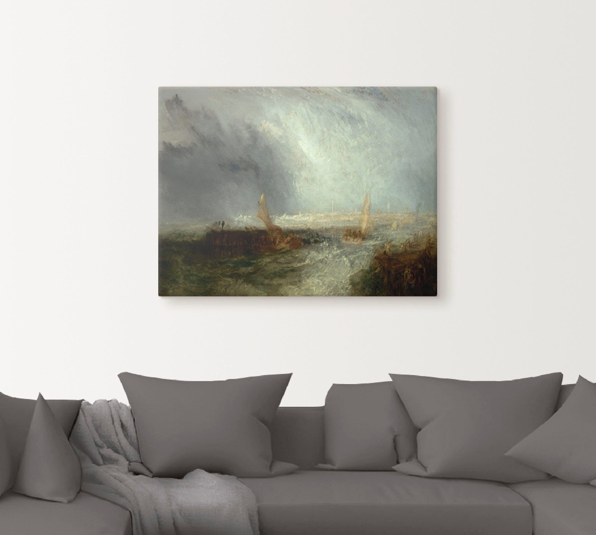 Artland Artprint op linnen Oostende. 1844 gespannen op een spieraam