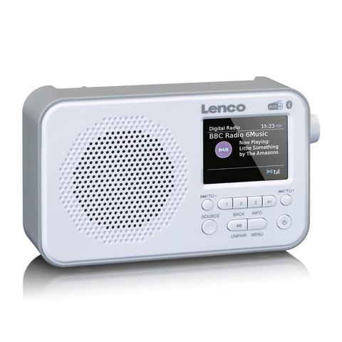 Lenco Digitale radio (dab+) PDR-036WH DAB+-FM-Radio