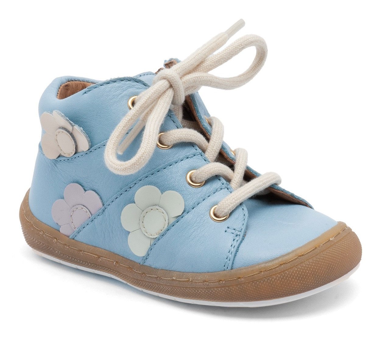 Bisgaard Babyschoentjes Ulrikka Breedte: normaal , sneaker van plantaardig gelooid leer, maat sjabloon te downloaden meisjes meisjes maat 22 blauw