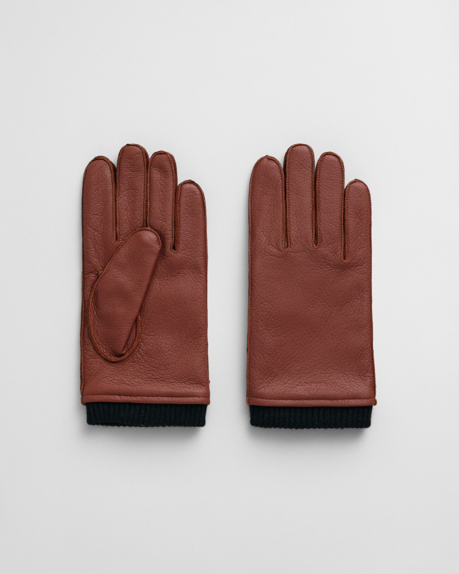 Gant Leren handschoenen CASHMERE LINED LEATHER GLOVES heren handschoenen maat M bruin