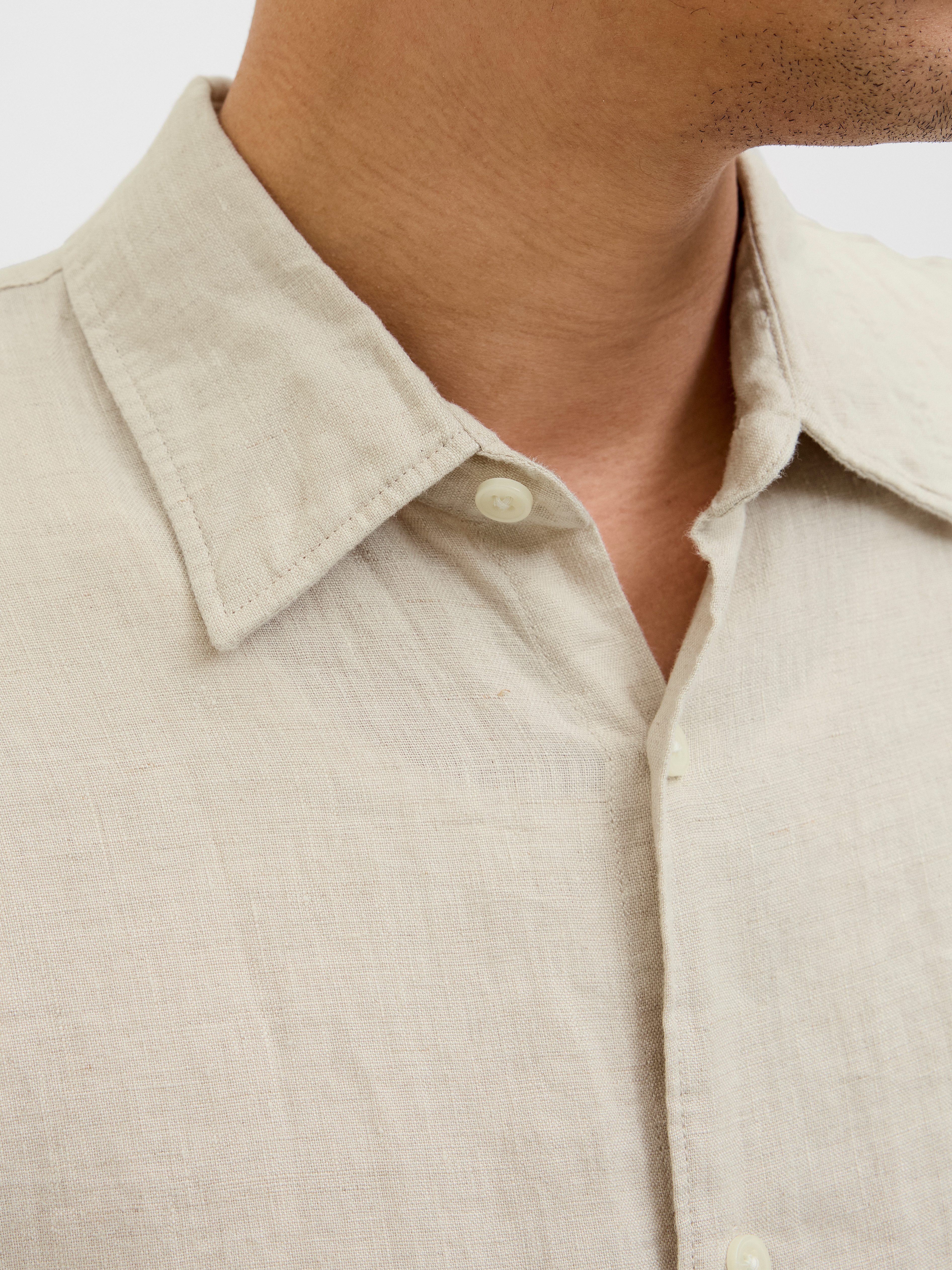 Jack & Jones Overhemd met lange mouwen JPRCCLAWRENCE LINEN L/S SHIRT SN