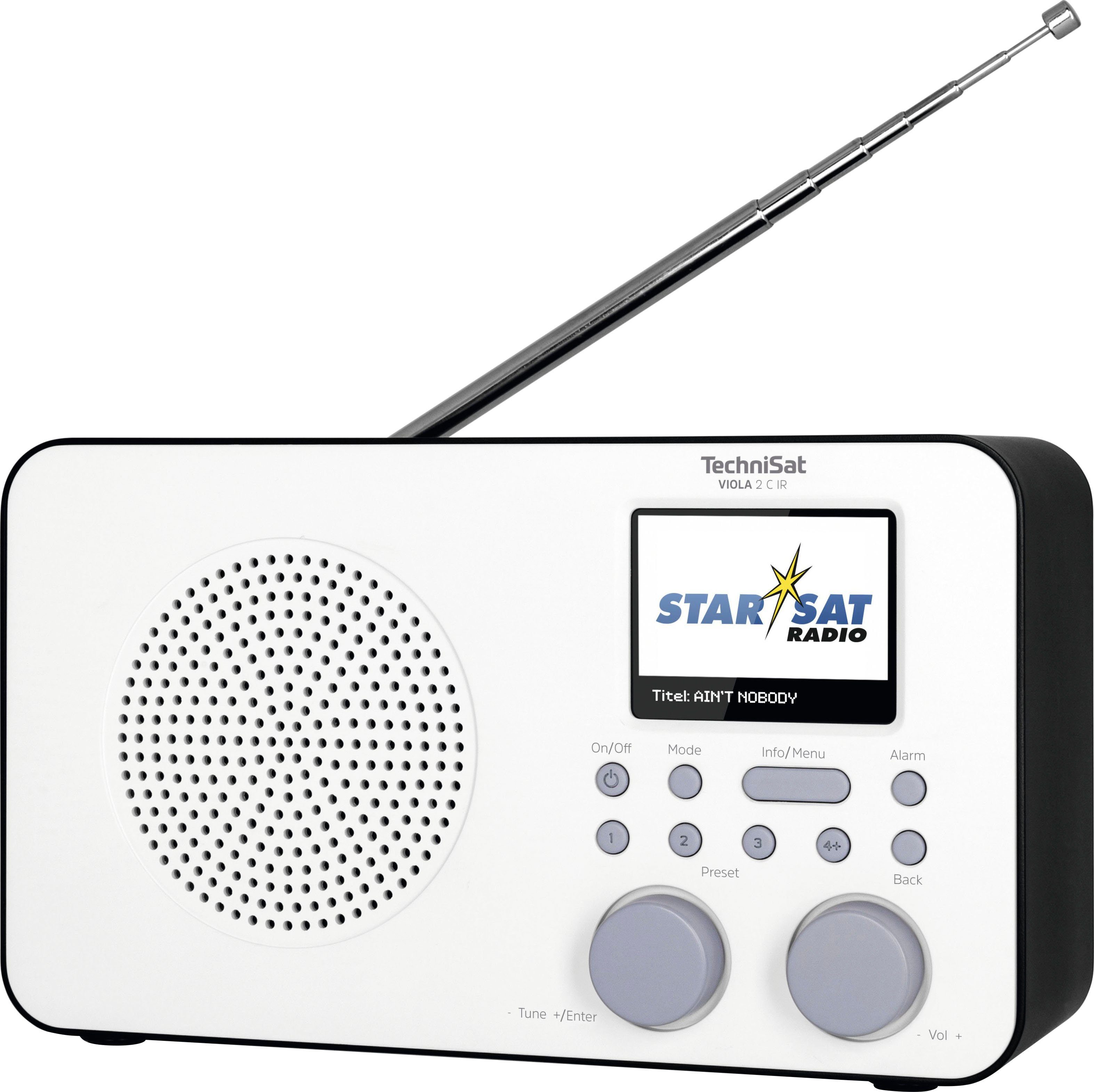 TechniSat Internetradio VIOLA 2 C IR draagbare met dab+, kleurendisplay, accu