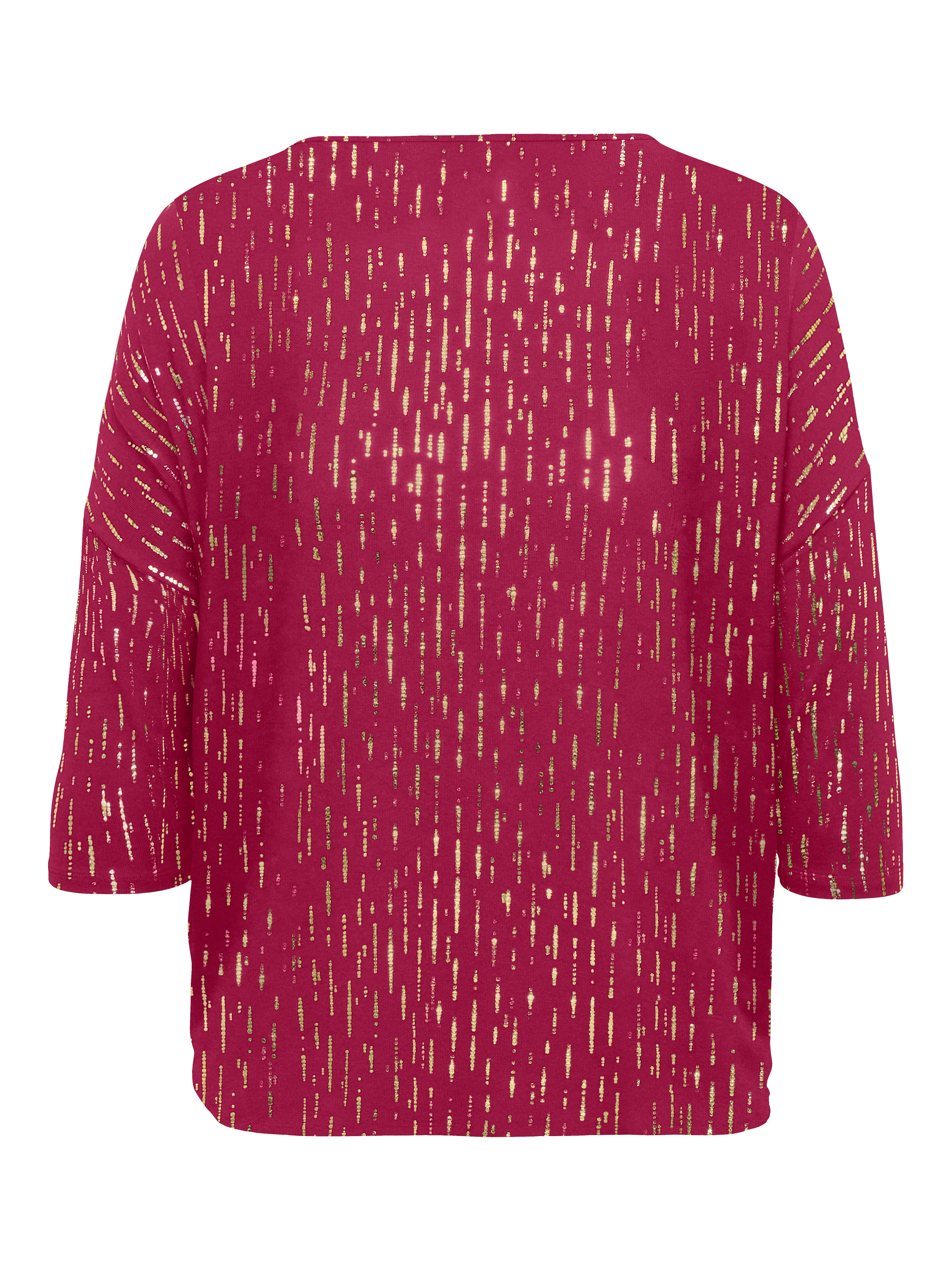 ONLY CARMAKOMA Shirt met ronde hals CARFOILA 3/4 O-NECK TOP JRS BF