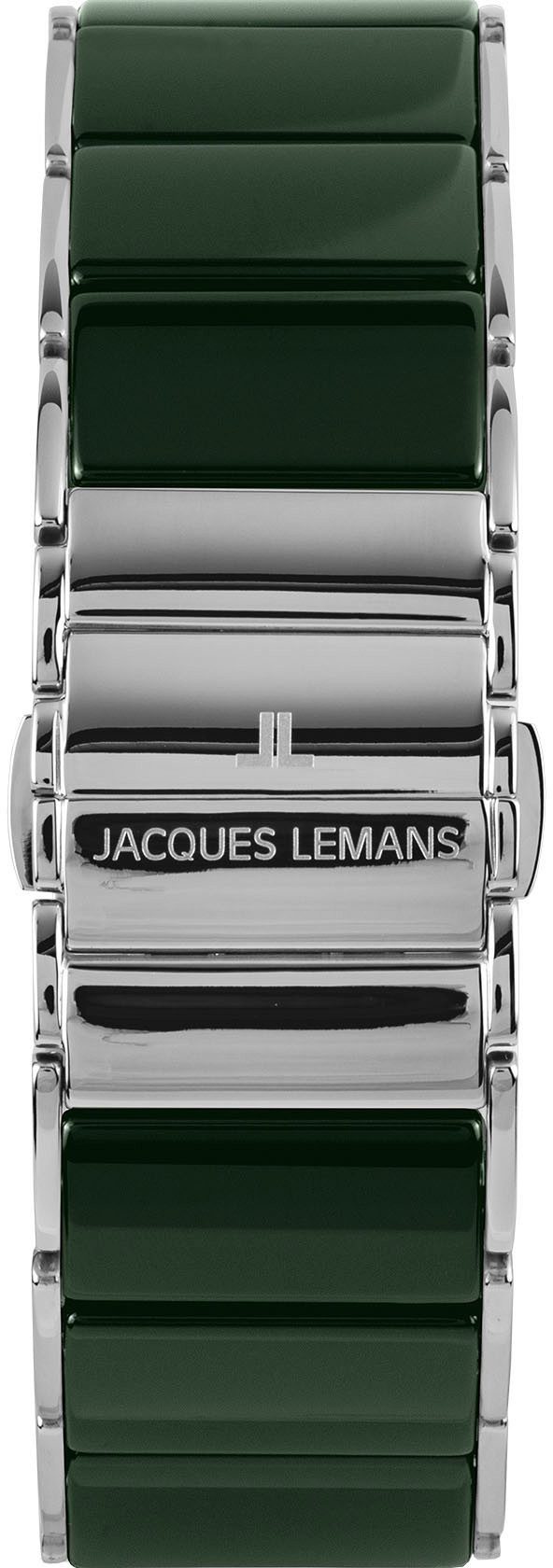 Jacques Lemans Keramisch horloge Dublin Quartz horloge, armbanduhr, dameshorloge, parelmoer wijzerplaat, keramische band