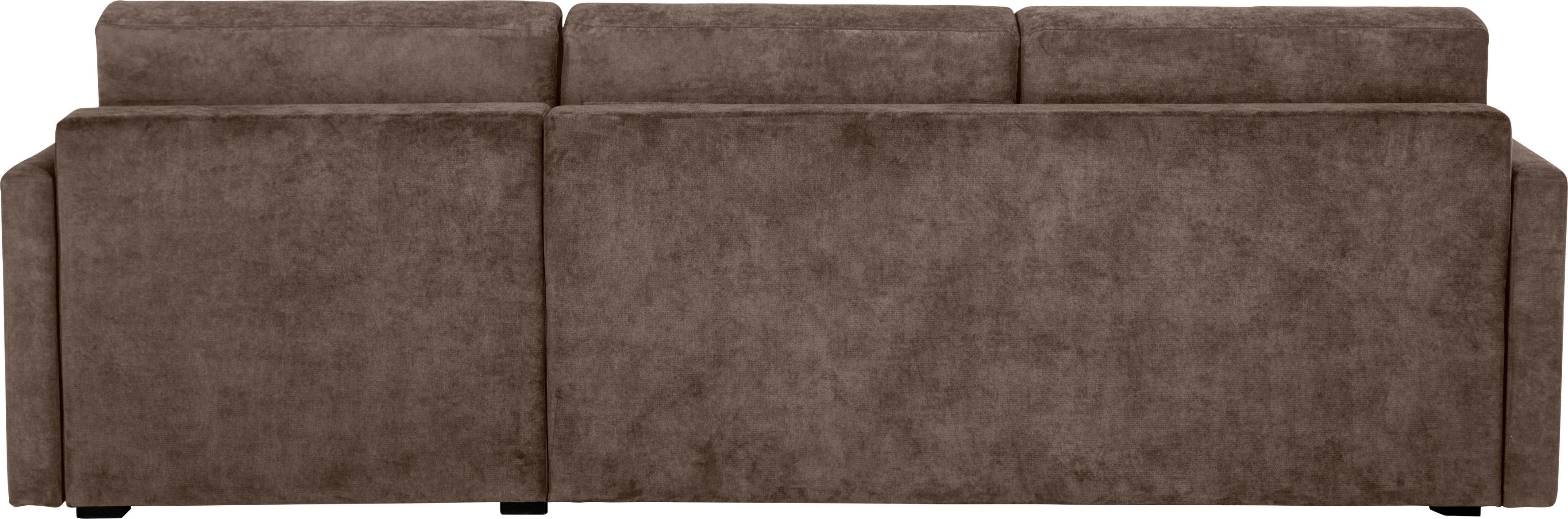 Places of Style Slaapbank GOLDPOINT hoekbank 264 cm, ligoppervlak (140/200 cm), L-vorm, Slaapfunctie, Bonell-binnenveringsmatras en volwaardige bedfunctie