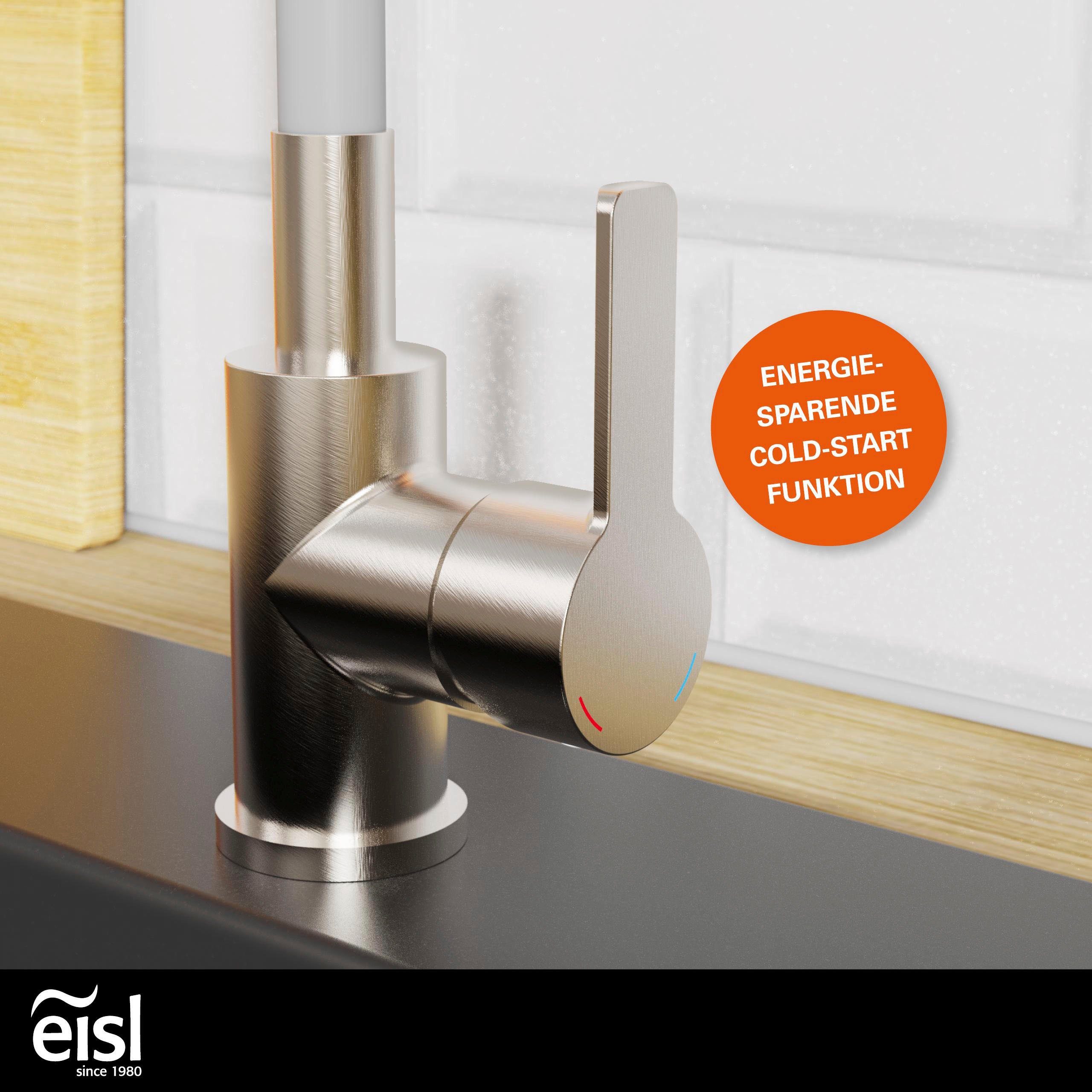 Eisl Gootsteen kraan Flexo energiebesparende cold-start, waterbesparende eco click,360° draaibaar