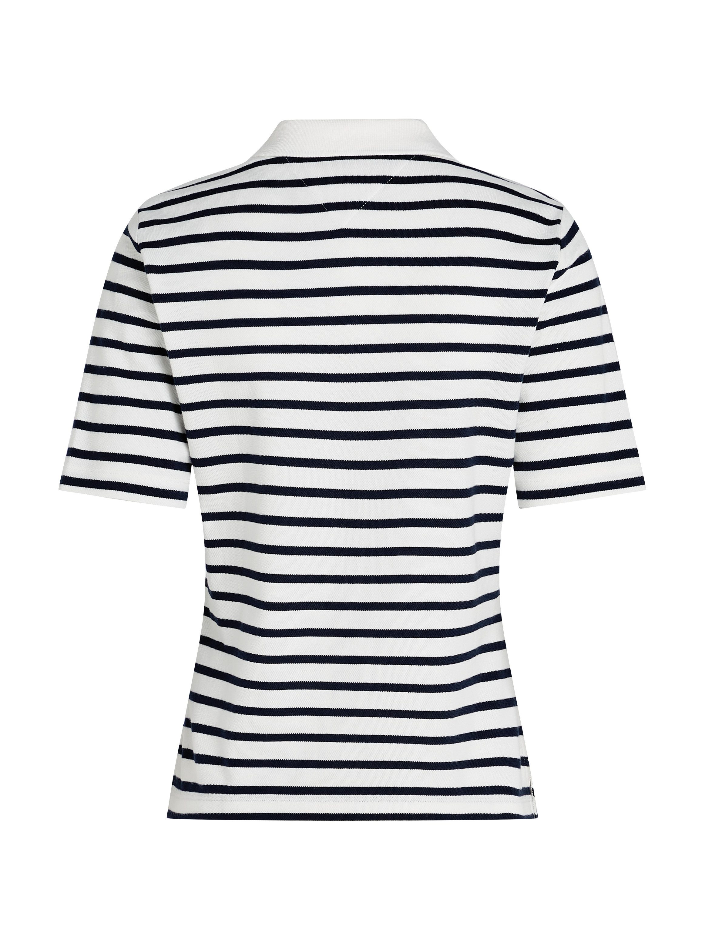 Tommy Hilfiger Poloshirt 1985 Regular Fit Pique Premium Polo met logo-borduursel, met zijsplitten