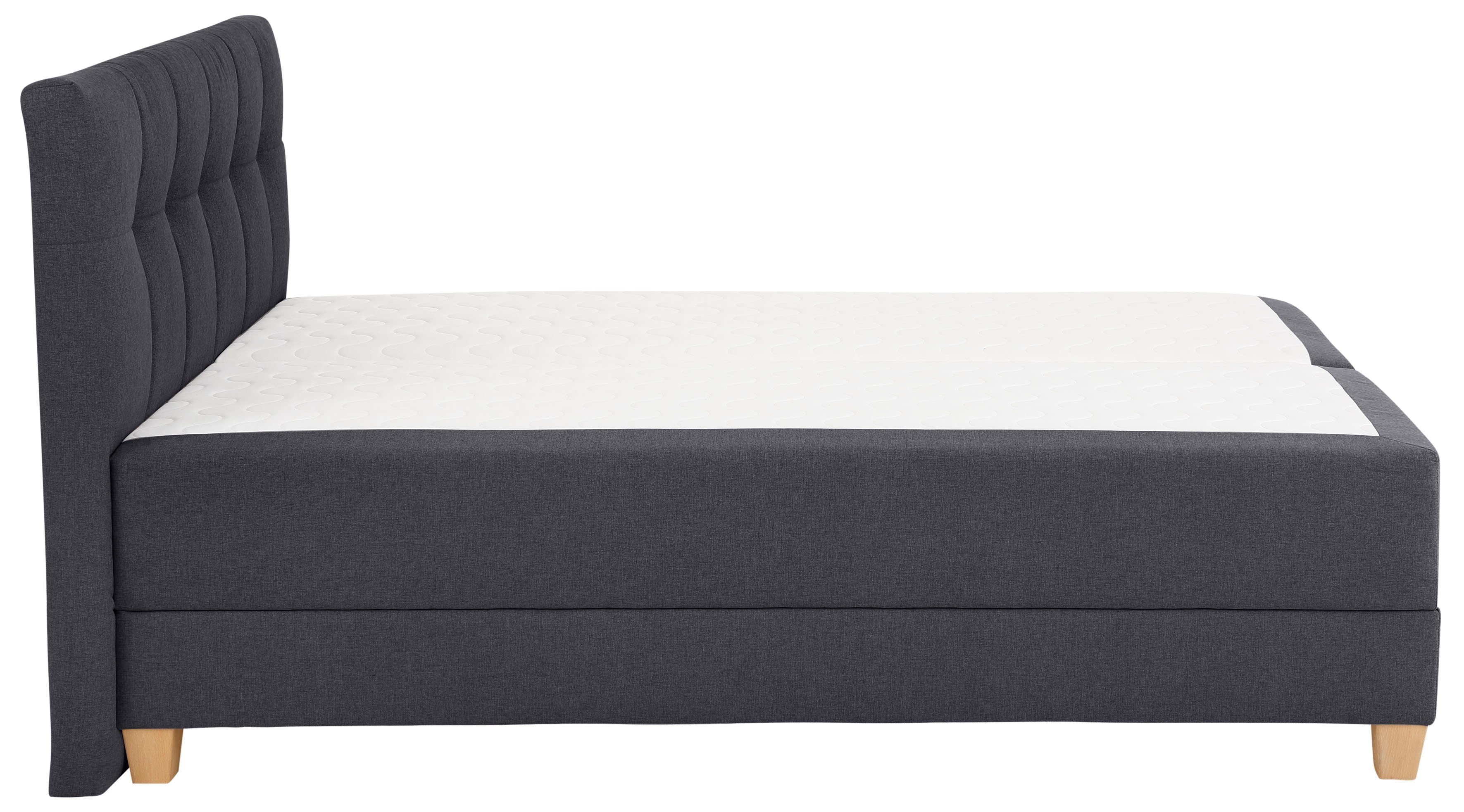 Home affaire Boxspring Lonrai in h2, h3 & h4 en xxl - verlengde 220 cm kiesbaar, incl. topper