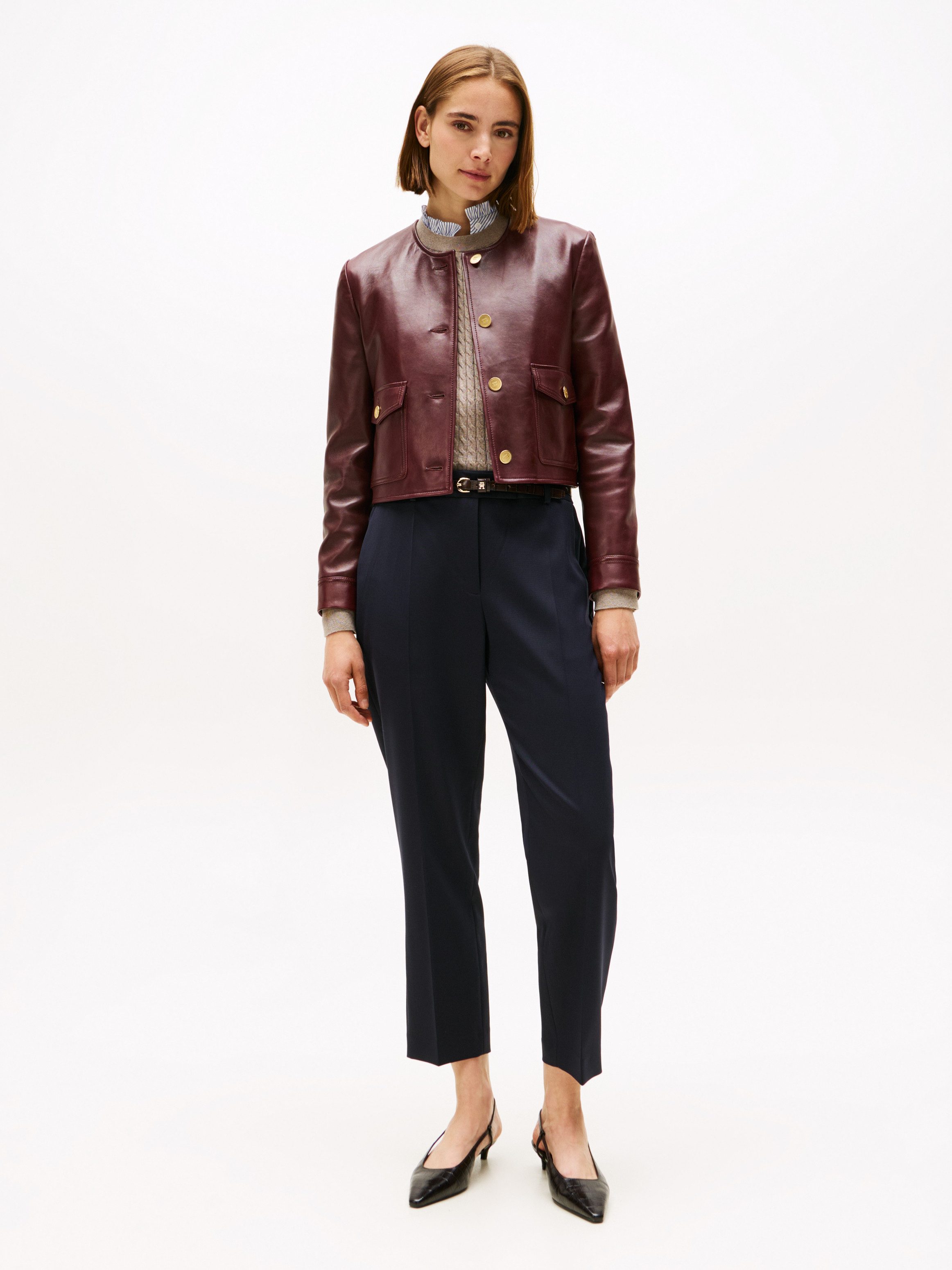 Tommy Hilfiger Pantalon TIMELESS WOOL SLIM STRT PANT