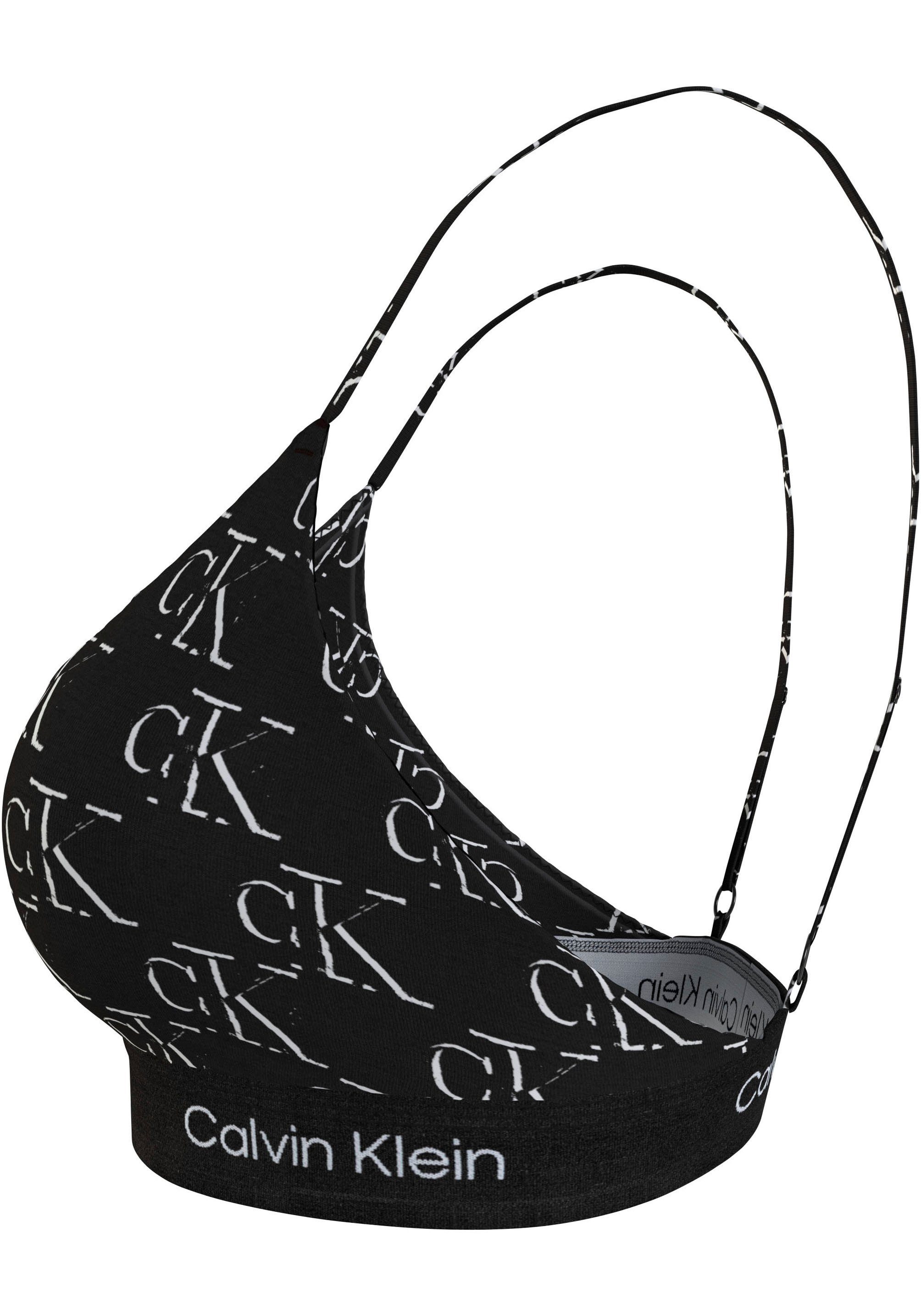 Calvin Klein Bralette UNLINED BRALETTE met klassieke tailleband met ck logo