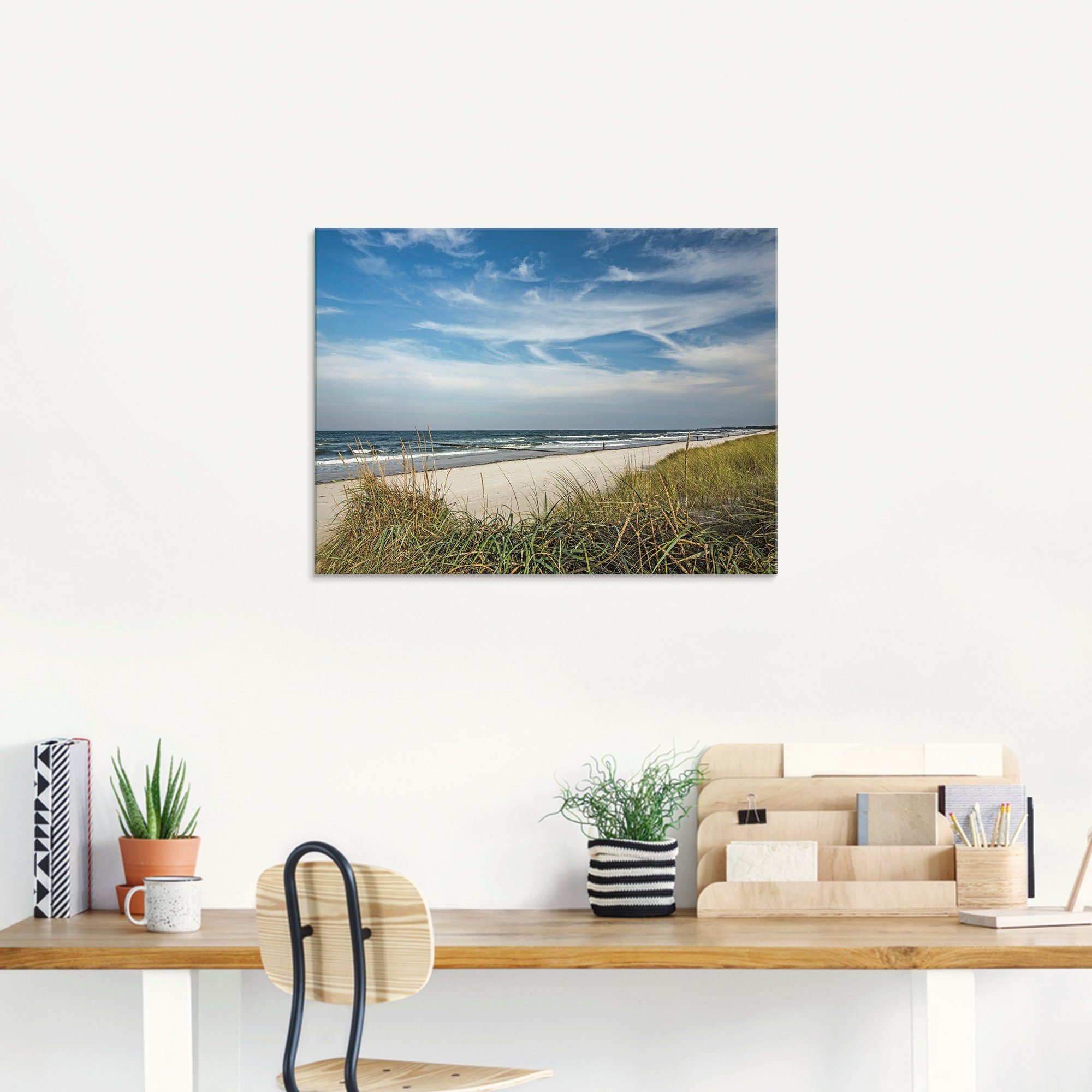 Artland Print op glas Vakantiegevoel strand in verschillende maten