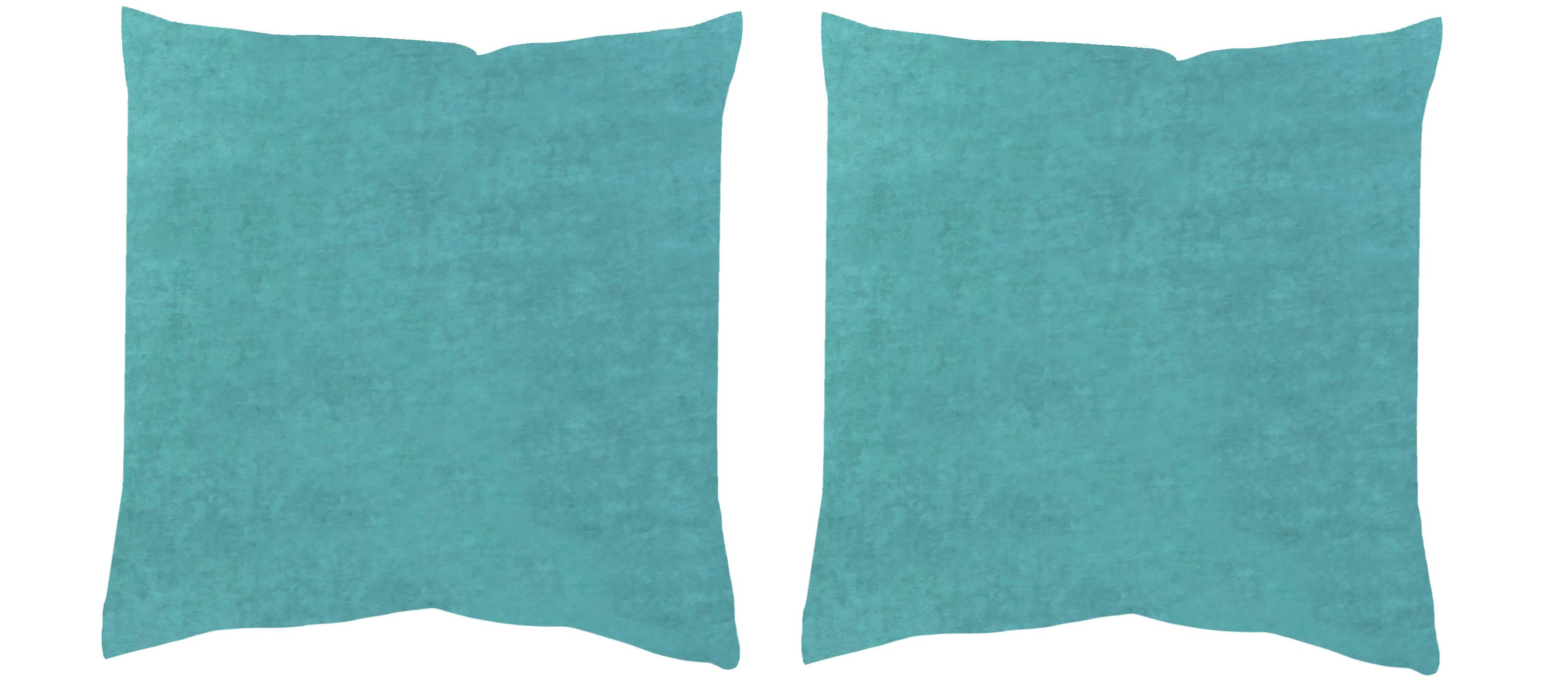 HOME WOHNIDEEN Kussenhoes ELMER 2-DELIG PAKKET MET VULLING (2 stuks) sierkussens maat 40 cm x 40 cm groen