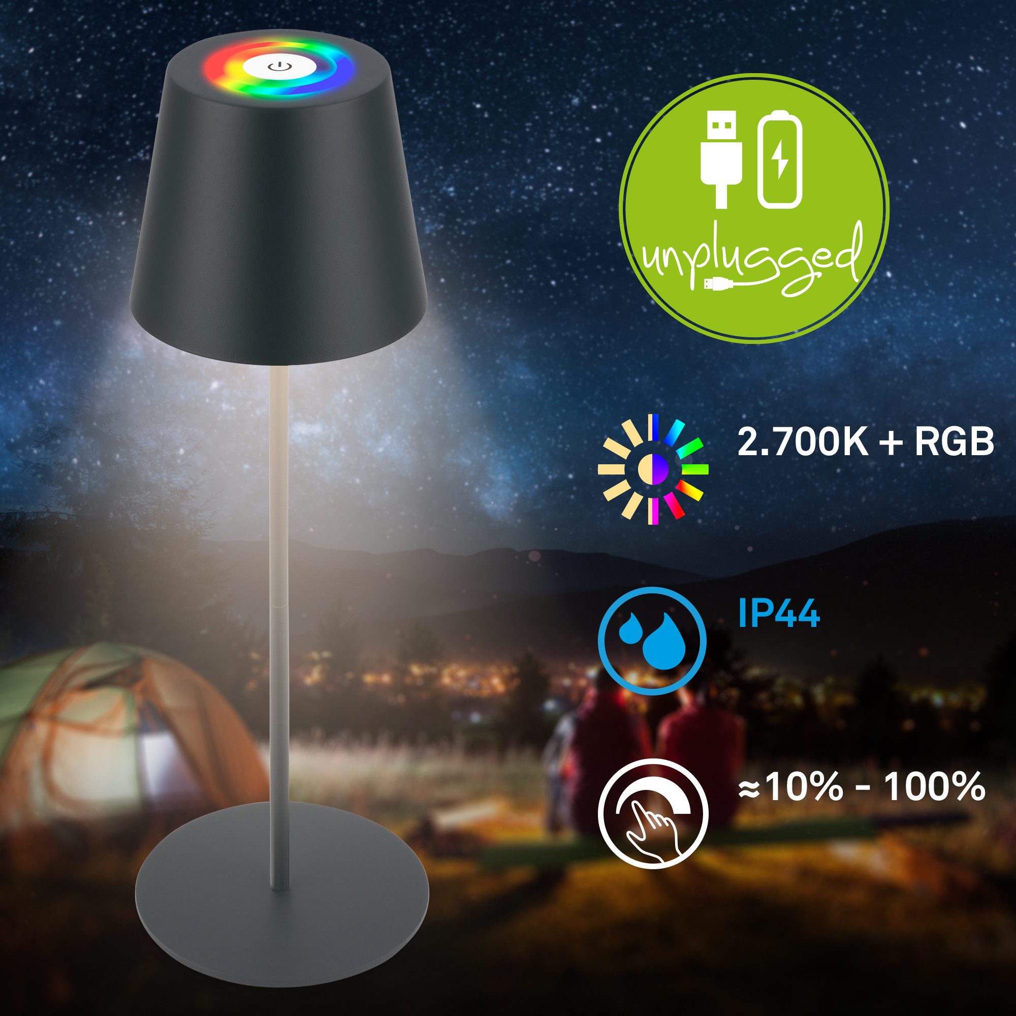 Briloner Leuchten Led-tafellamp Calida