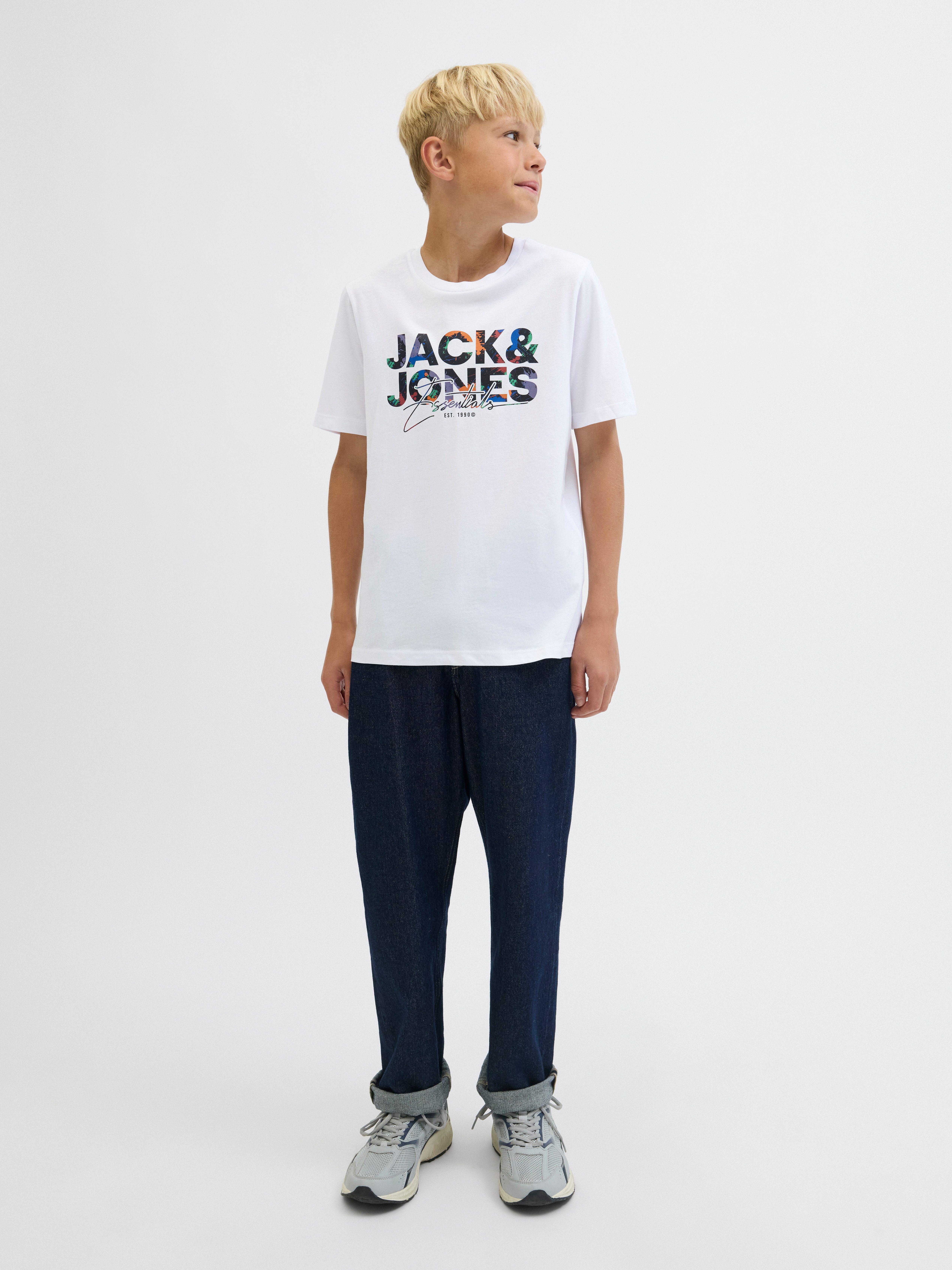 Jack & Jones Junior T-shirt JJGEPLAS TEE SS CREW NECK 3PK MP JNR (set, 3-delig)