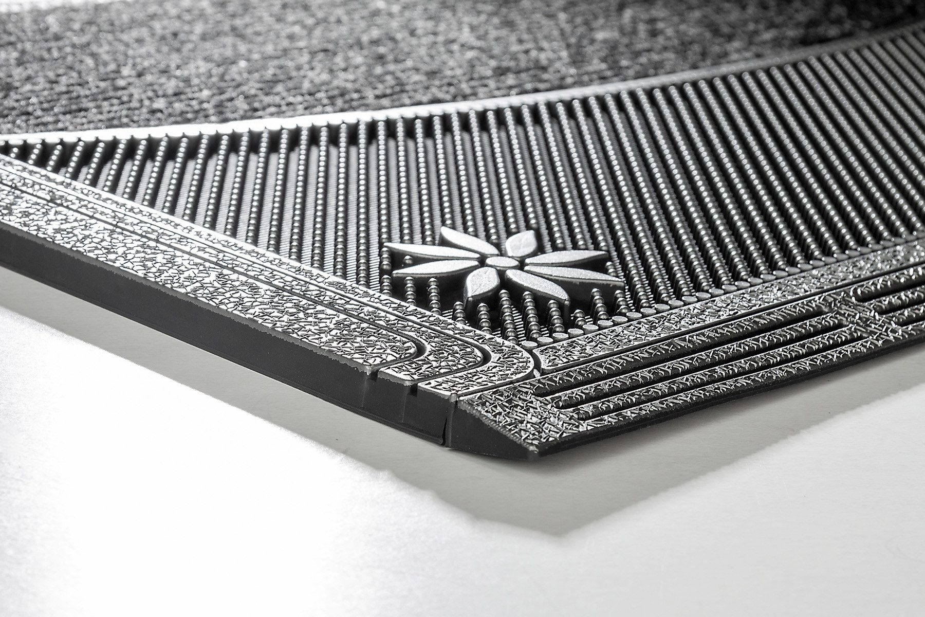 Home2Fashion Mat DualClean ST-XXL moderne vuilafstotende mat, met tekst, robuust, geschikt voor binnen en buiten