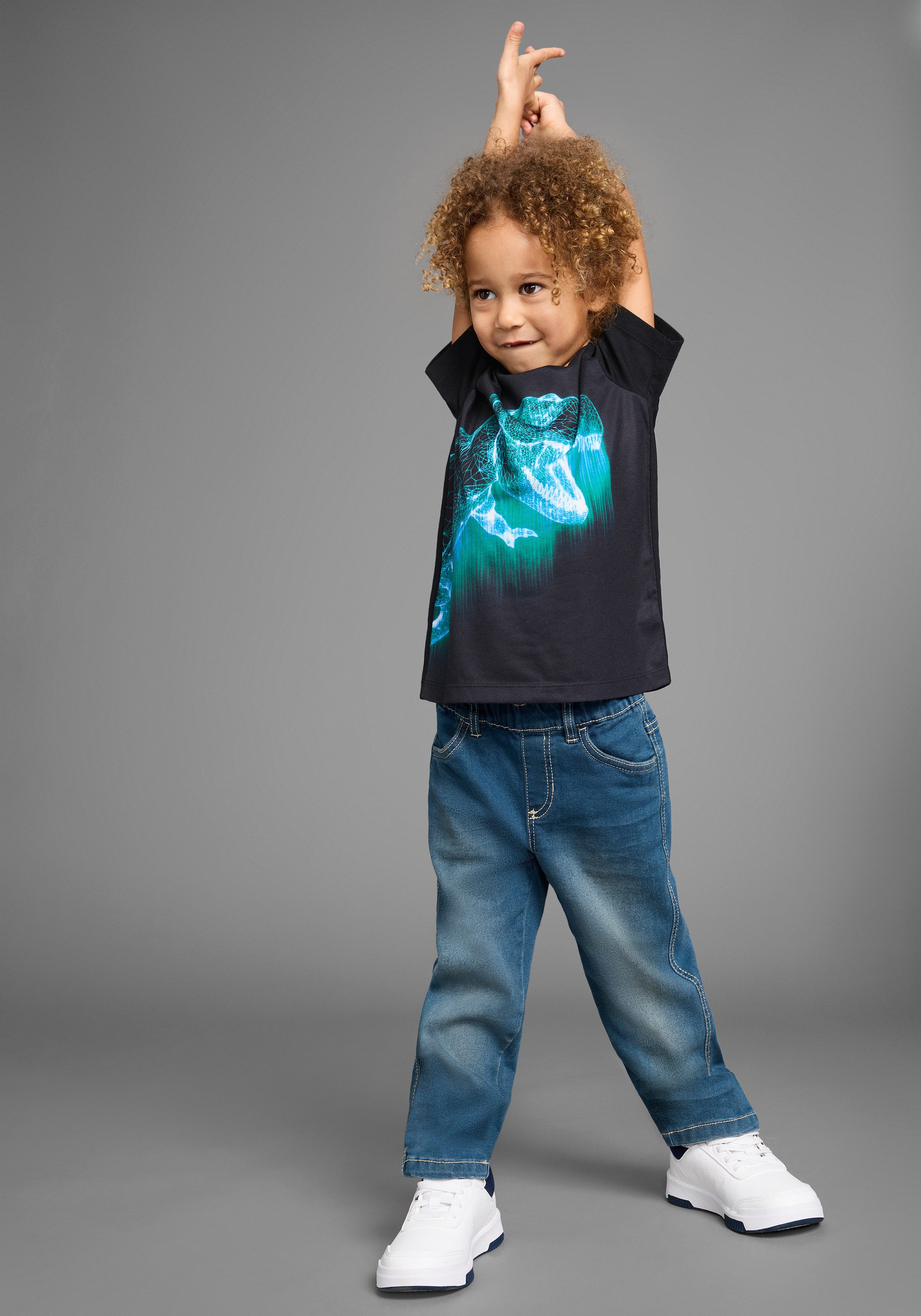 KIDSWORLD T-shirt BIG dino T-shirt met coole dino-print