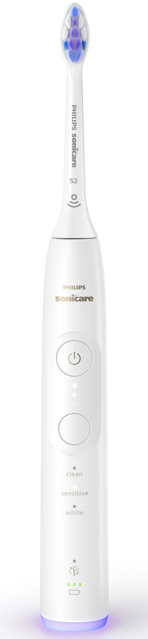 Philips Sonicare Elektrische tandenborstel Series 6500 HX7419/01 met drukcontrole, 3 intensiteitsniveaus, incl. oplader, reisetui