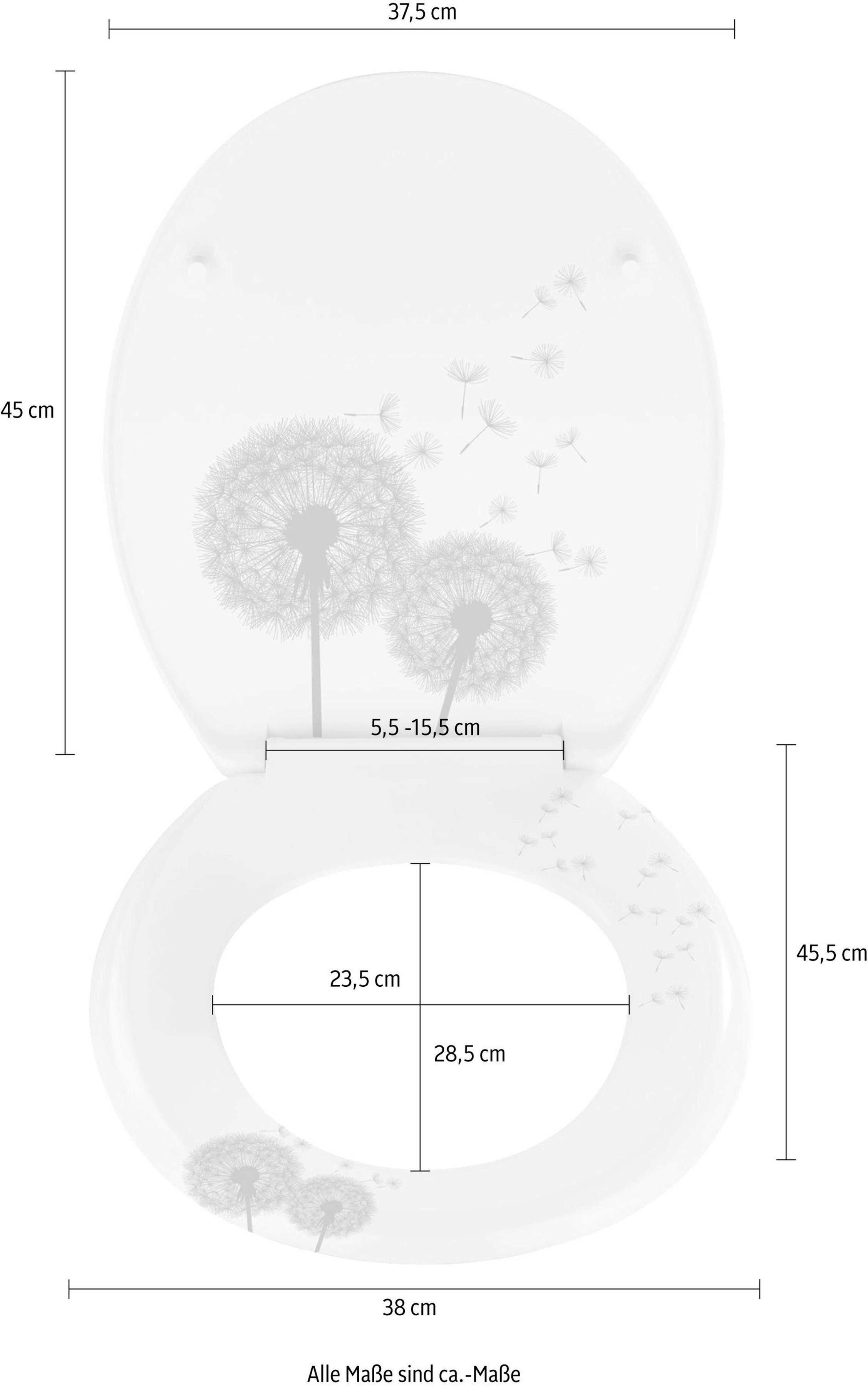 WENKO Toiletzitting Astera Duroplast, met soft-closemechanisme