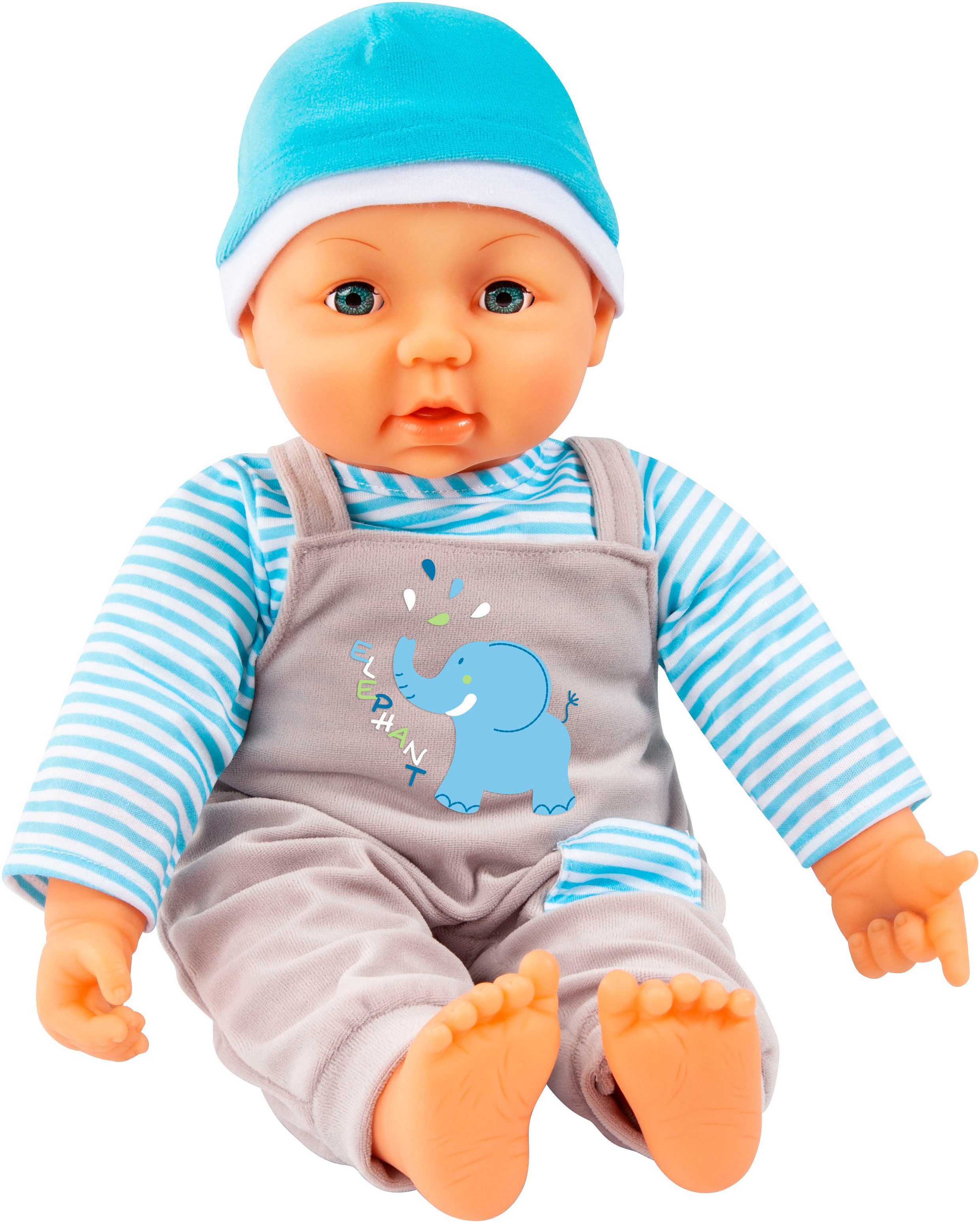 Bayer Poppenkleding Salopette olifant 46 (set, 3-delig)