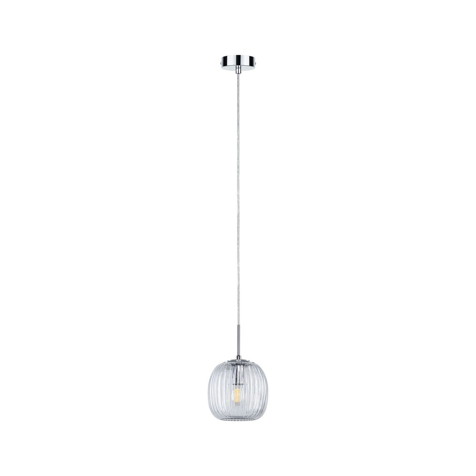 Paulmann Hanglamp Ruya E14 max. 20W Glas, Chroom (1 stuk) hanglampen zilver(kleur)
