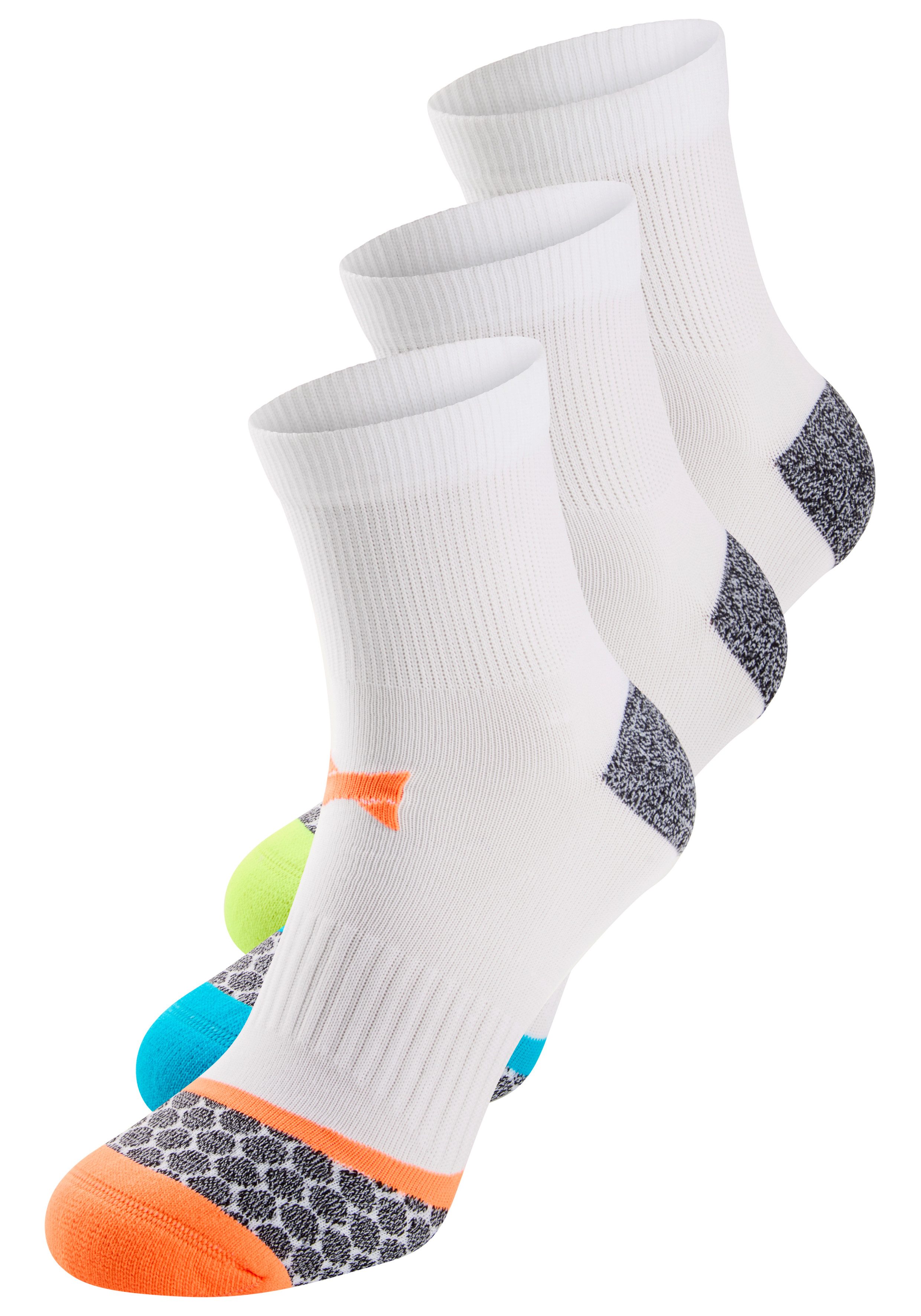 XTREME sockswear Functionele sokken Unisex premium sneaker sport- en functionele sokken (3 paar, Set van 3)