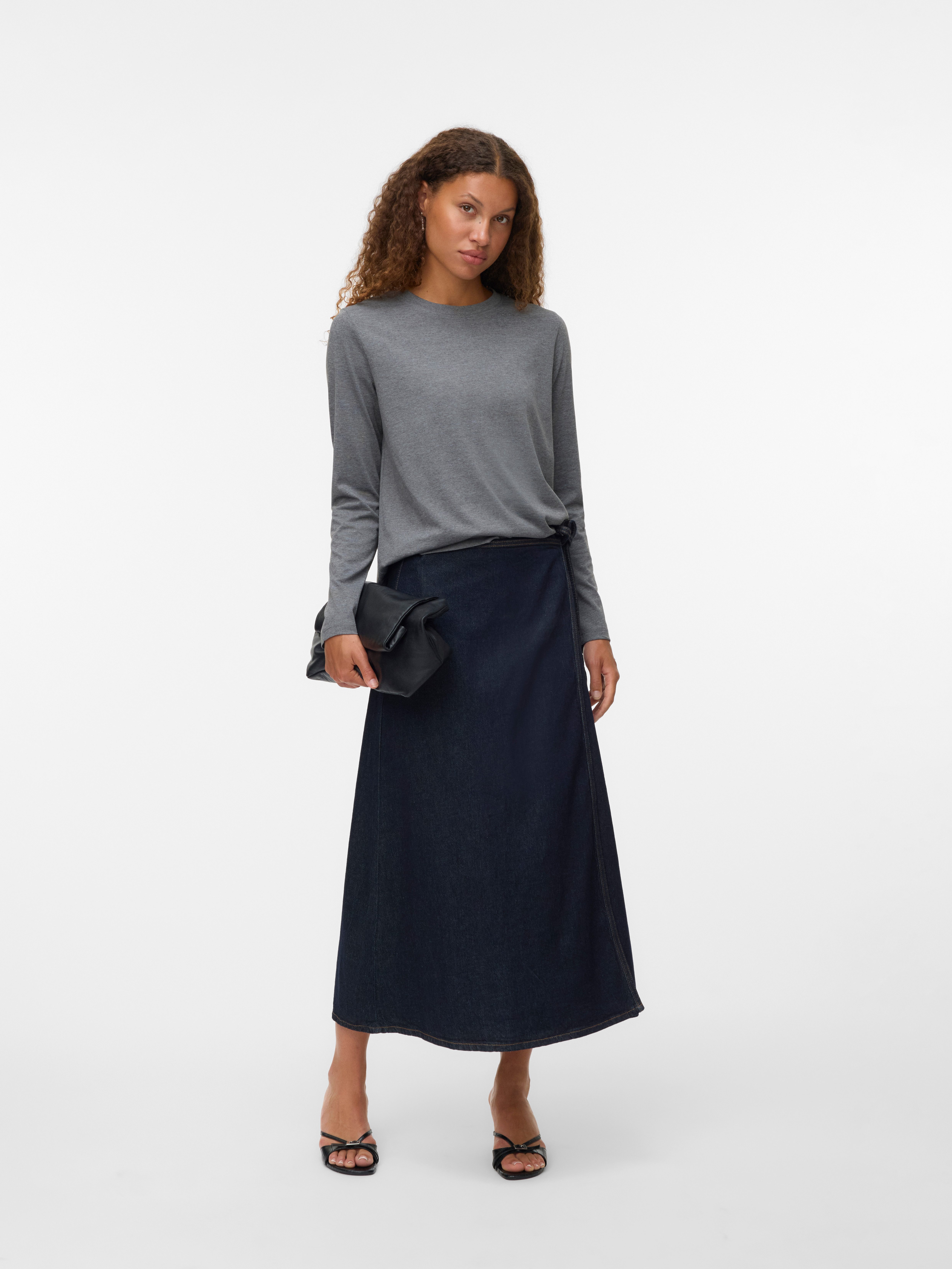 Vero Moda Shirt met lange mouwen VMPAULINA LS T-SHIRT GA JRS NOOS