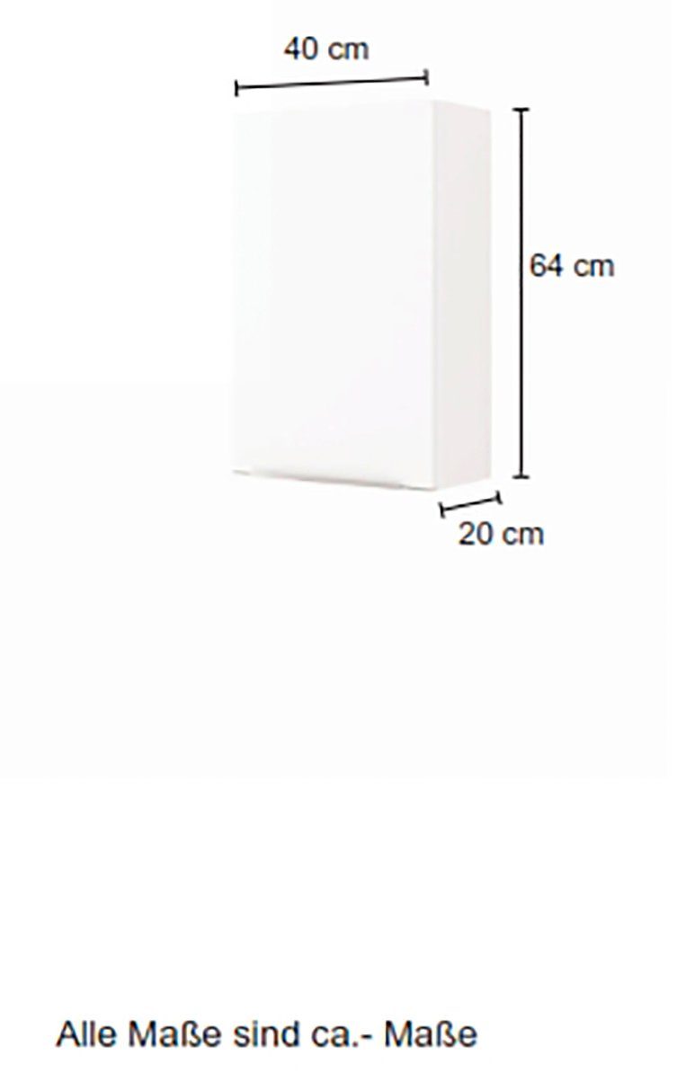 welltime Hangend kastje Matera Breedte 40 cm, met hoogwaardige matte MDF-fronten