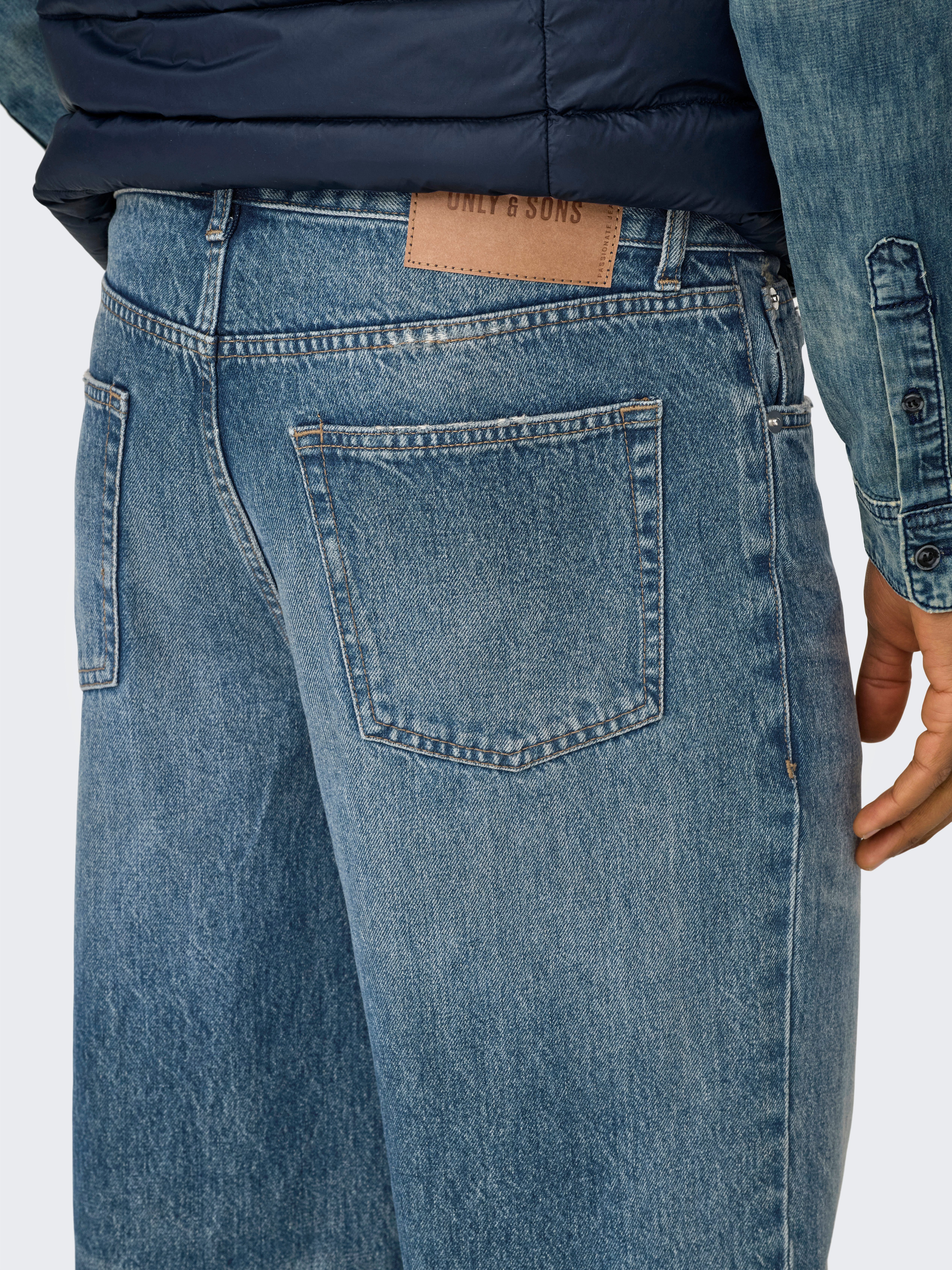 ONLY & SONS Regular fit jeans ONSEDGE STRAIGHT BROMO 0017 DOT DNM NOOS