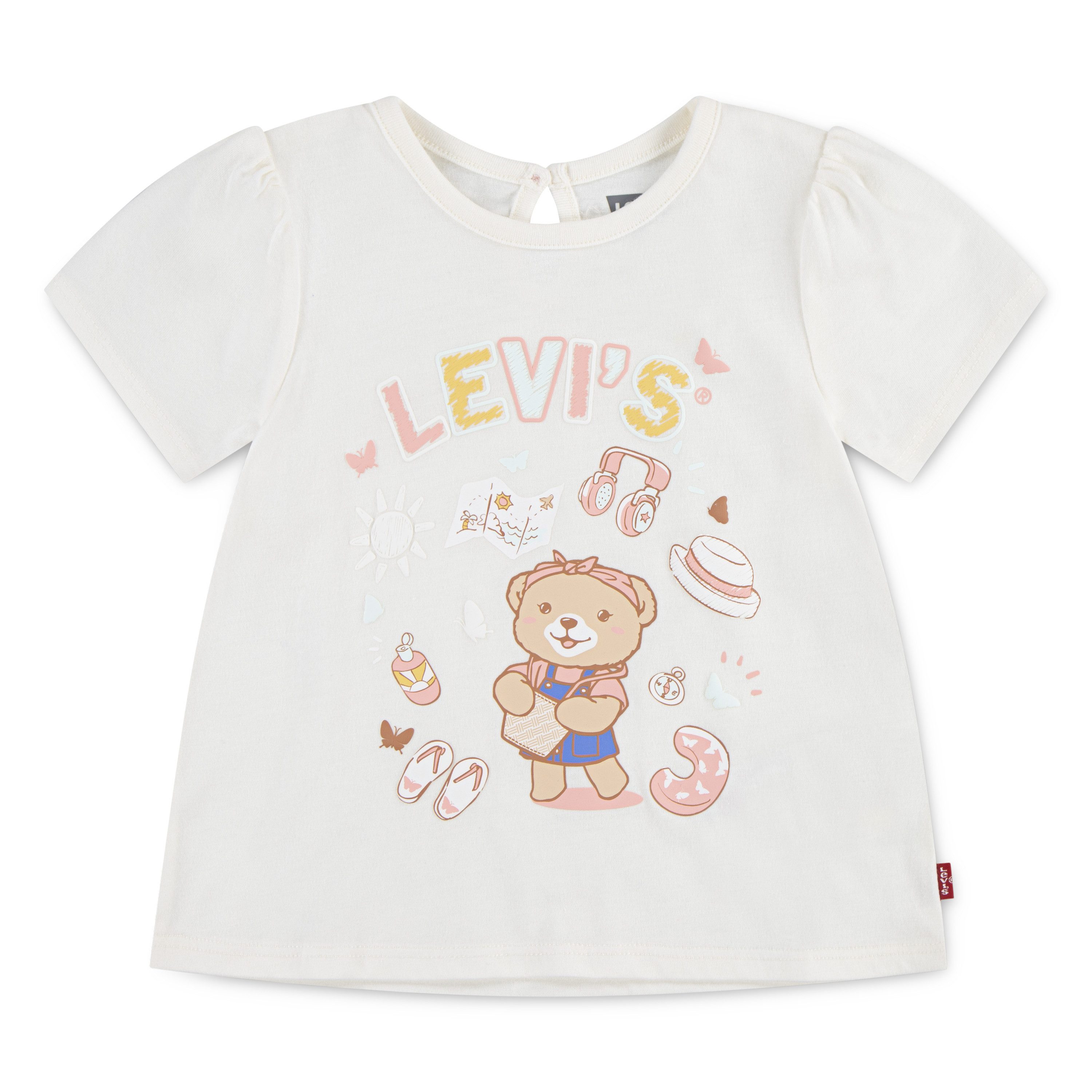 Levi's Kidswear T-shirt LVG LIV SS SMOCKED SLV TEE