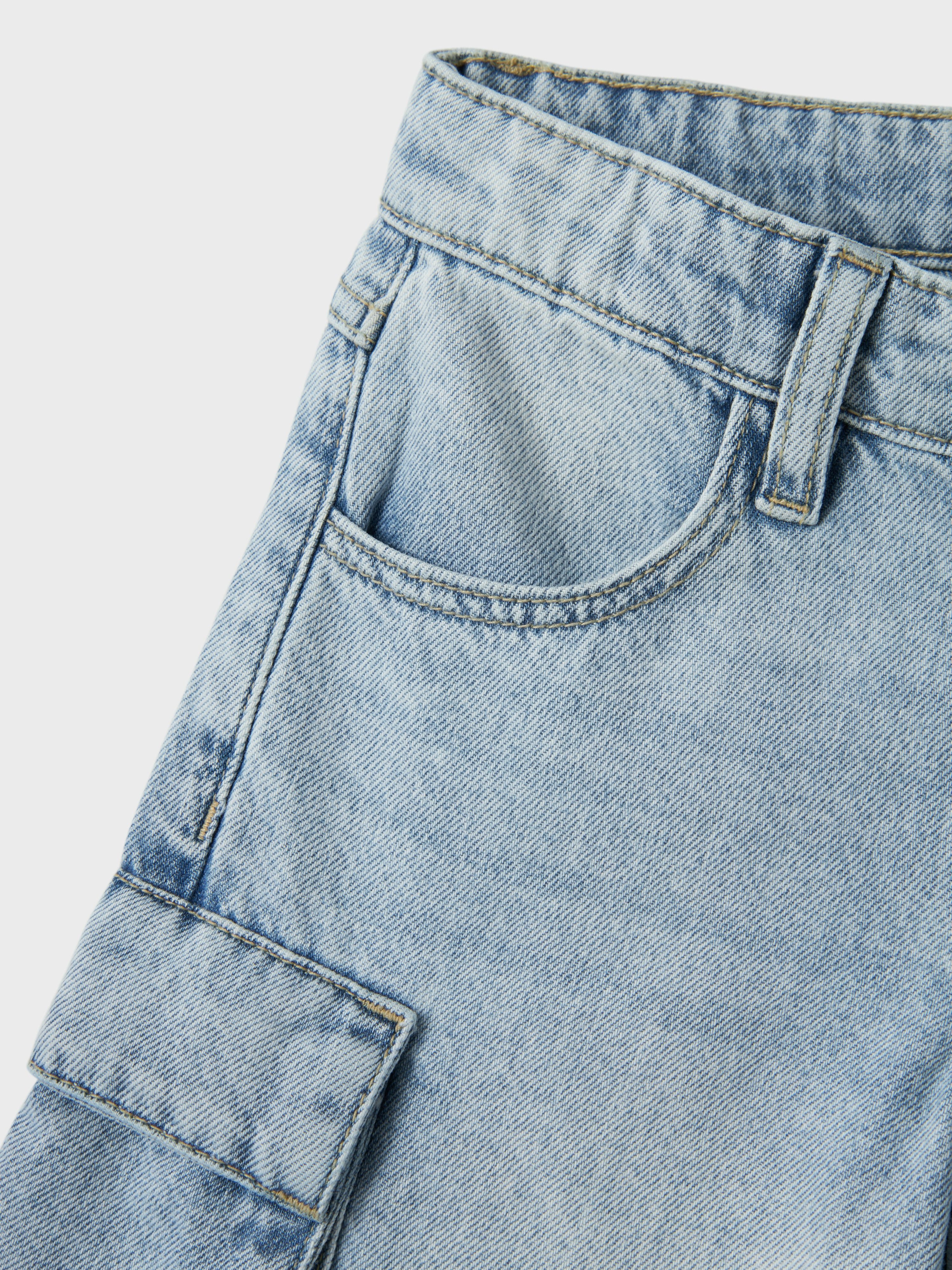 Name It Wijde jeans NKFBELLA WIDE CARGO JEANS 8772-BE NOOS