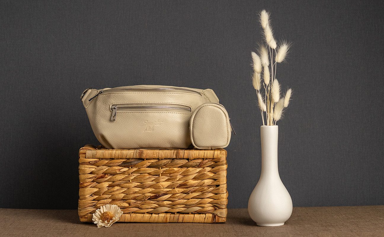 Samantha Look Heuptasje echt leer, made in italy