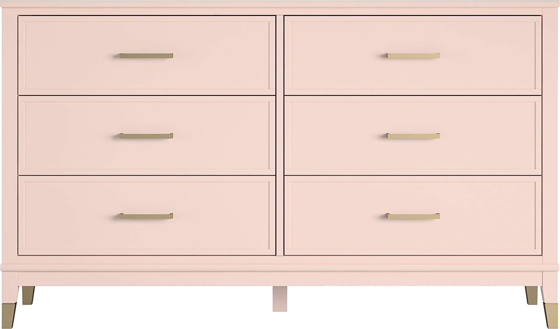 CosmoLiving by Cosmopolitan Kast Westerleigh met 6 laden, mdf, poten van massief hout, hoogte 85 cm, breedte 145 cm