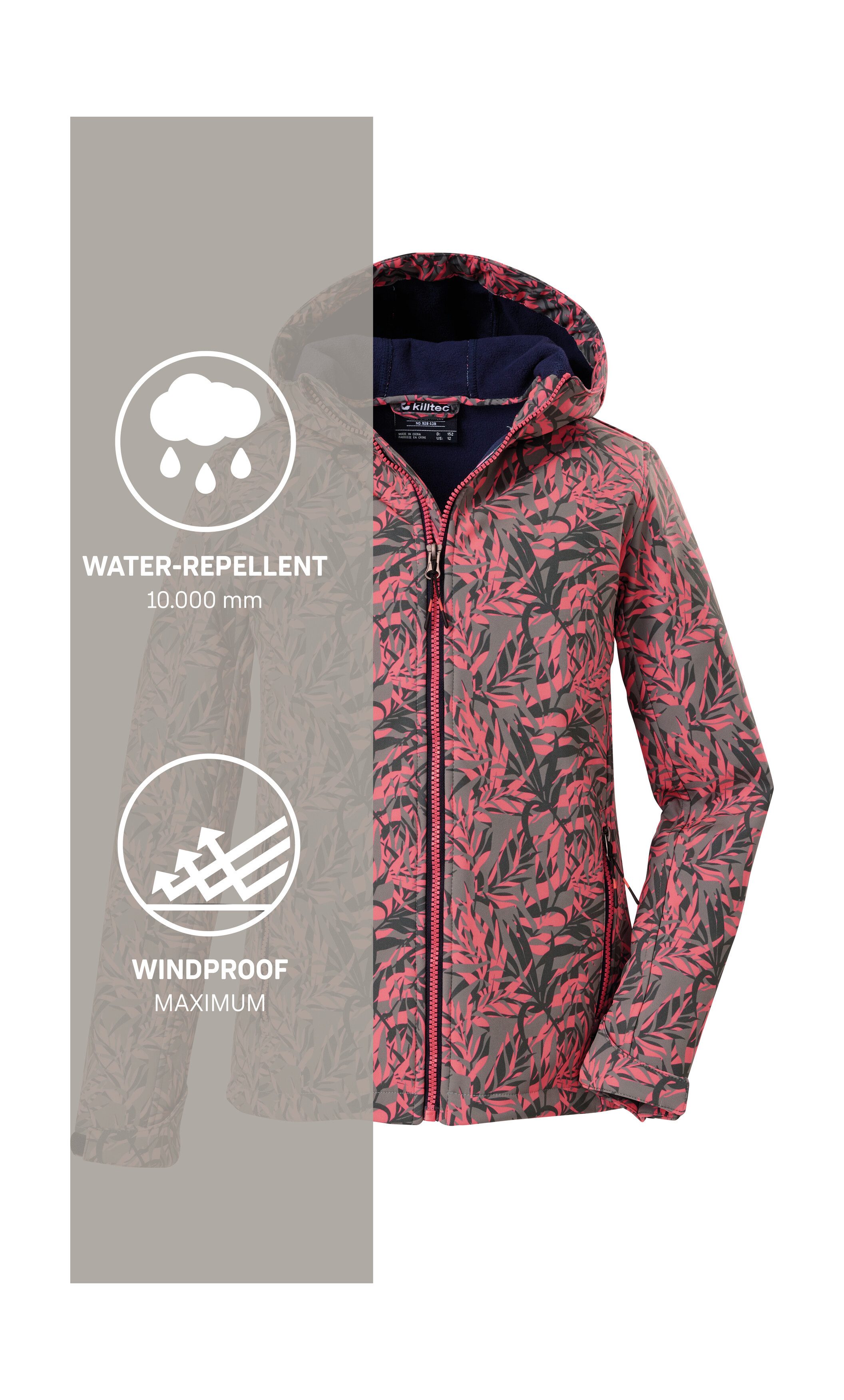 Killtec Softshell-jack Meisjes Softshell-jack Print