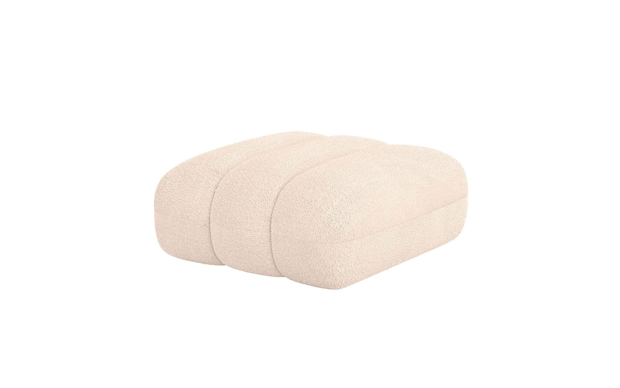 LeGer Home by Lena Gercke Hocker Priya zitpoef, moderne stiksels, ook in bouclé gezellig en modern, afmetingen b/d/h: 90/106/46 cm