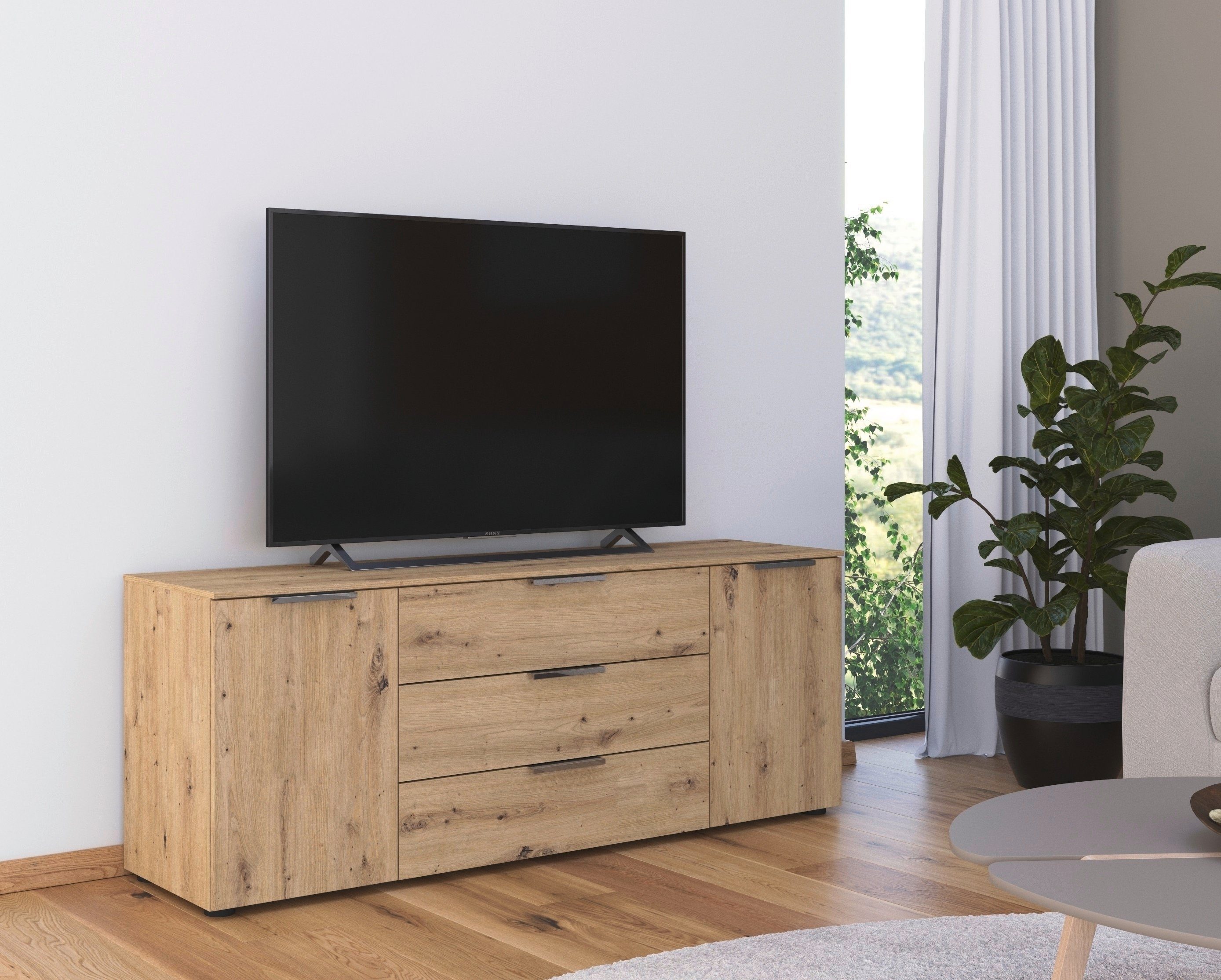rauch Ladekast Flipp kast sideboard waskast 2 deurs met 3 laden en soft-close functie