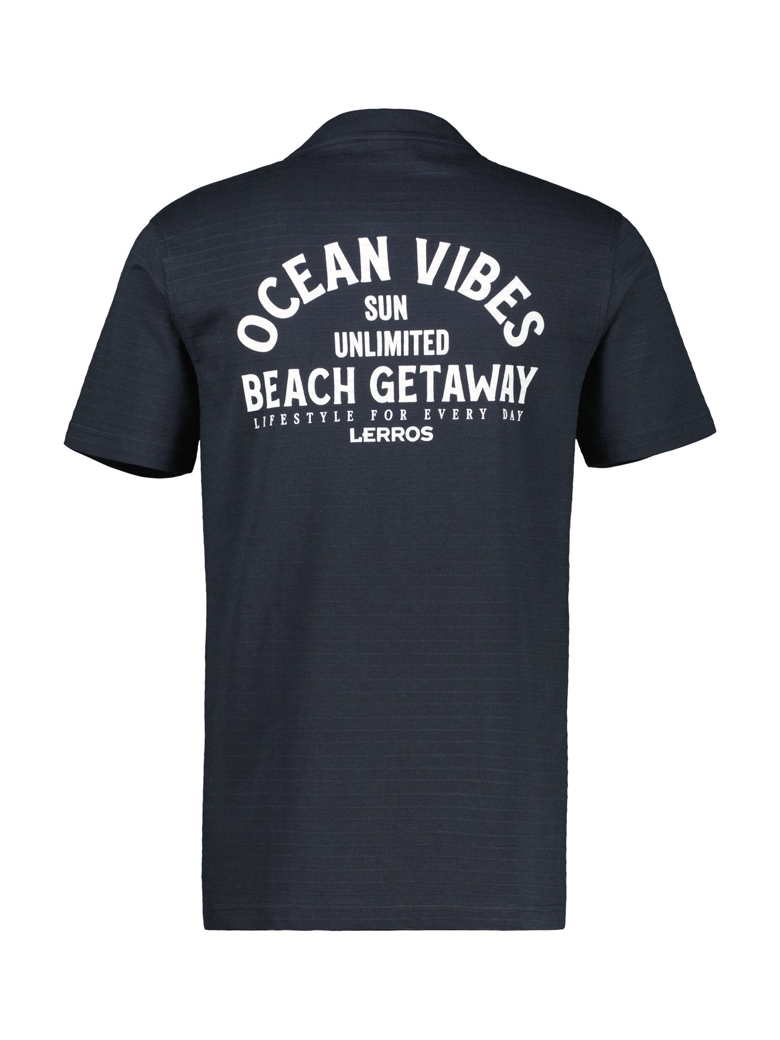 Lerros T-shirt met voor- en achterkant print